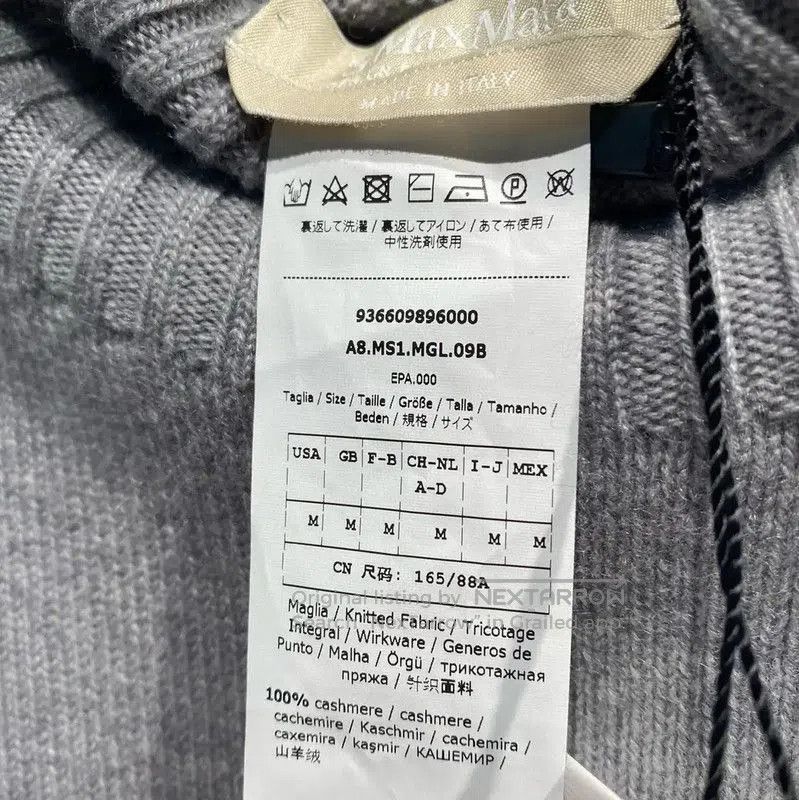 Max Mara MaxMara Gray Cashmere Turtleneck Sweater for Women . Size L / US 10 / IT 46 - 4 Thumbnail