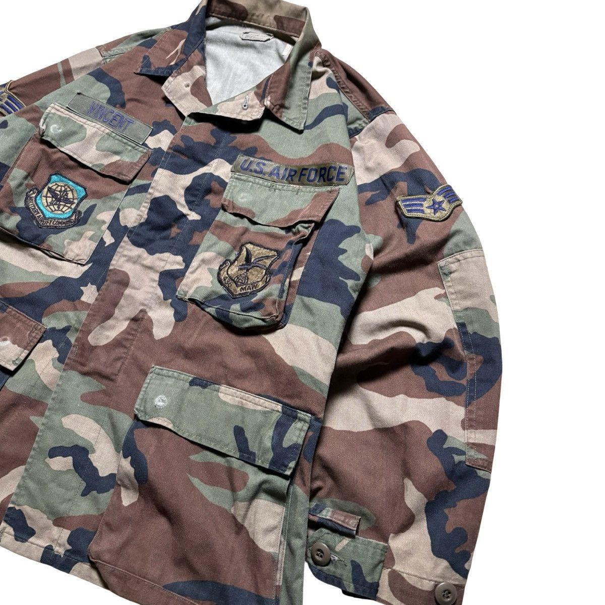 Other US Air Force Patches Small Short Woodland Camo BDU Jacket Size US S / EU 44-46 / 1 - 2 Thumbnail