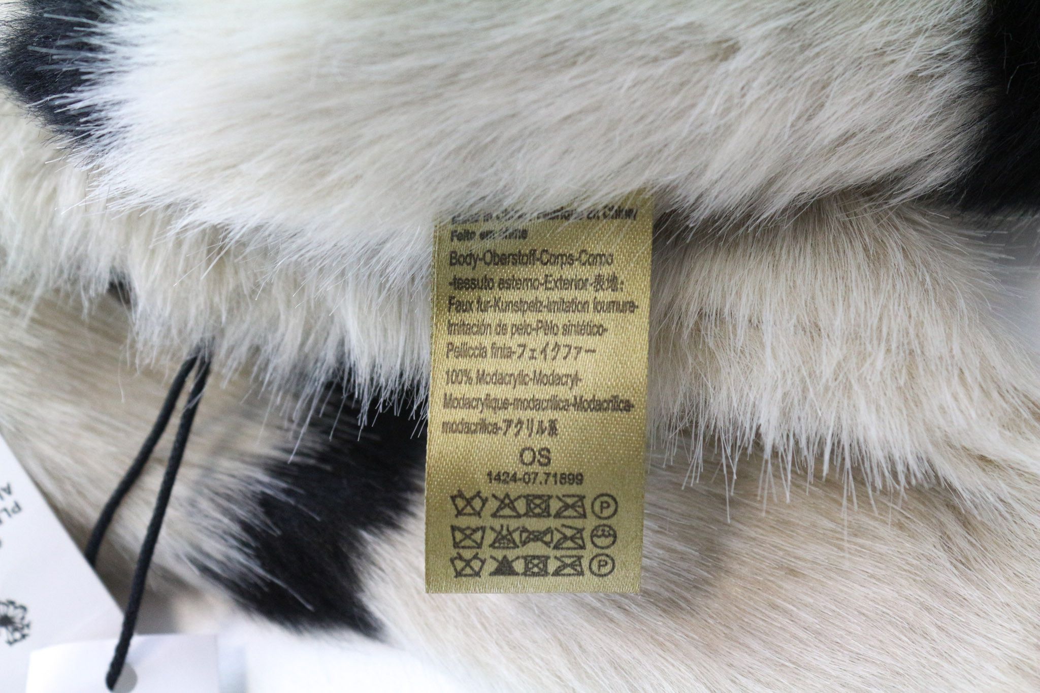 Maison Scotch OS Beige Brown Striped Faux Fur Scarf 74447 Size ONE SIZE - 7 Thumbnail