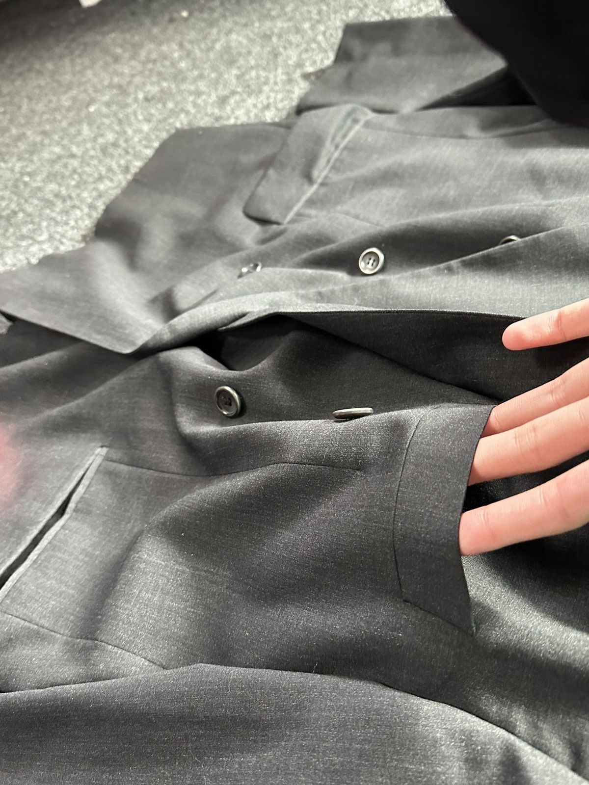 Hugo Boss × Loro Piana × Vintage 🚨 vintage Loro Piana Blazer Hugo Boss Jacket gray 100% lana Size US L / EU 52-54 / 3 - 8 Thumbnail