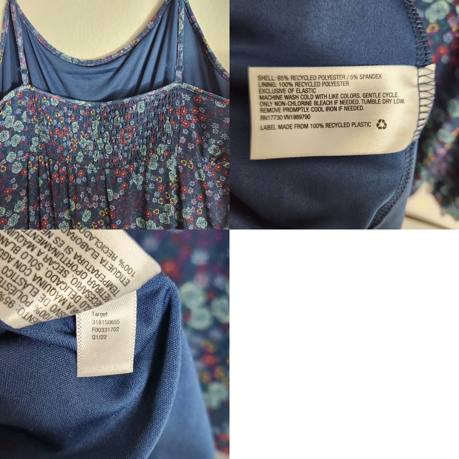 Vintage #takepride x Target Womens Pride Floral Knee Length Dress-Size L (NWT) Dress (NWT) Size L / US 10 / IT 46 - 8 Thumbnail