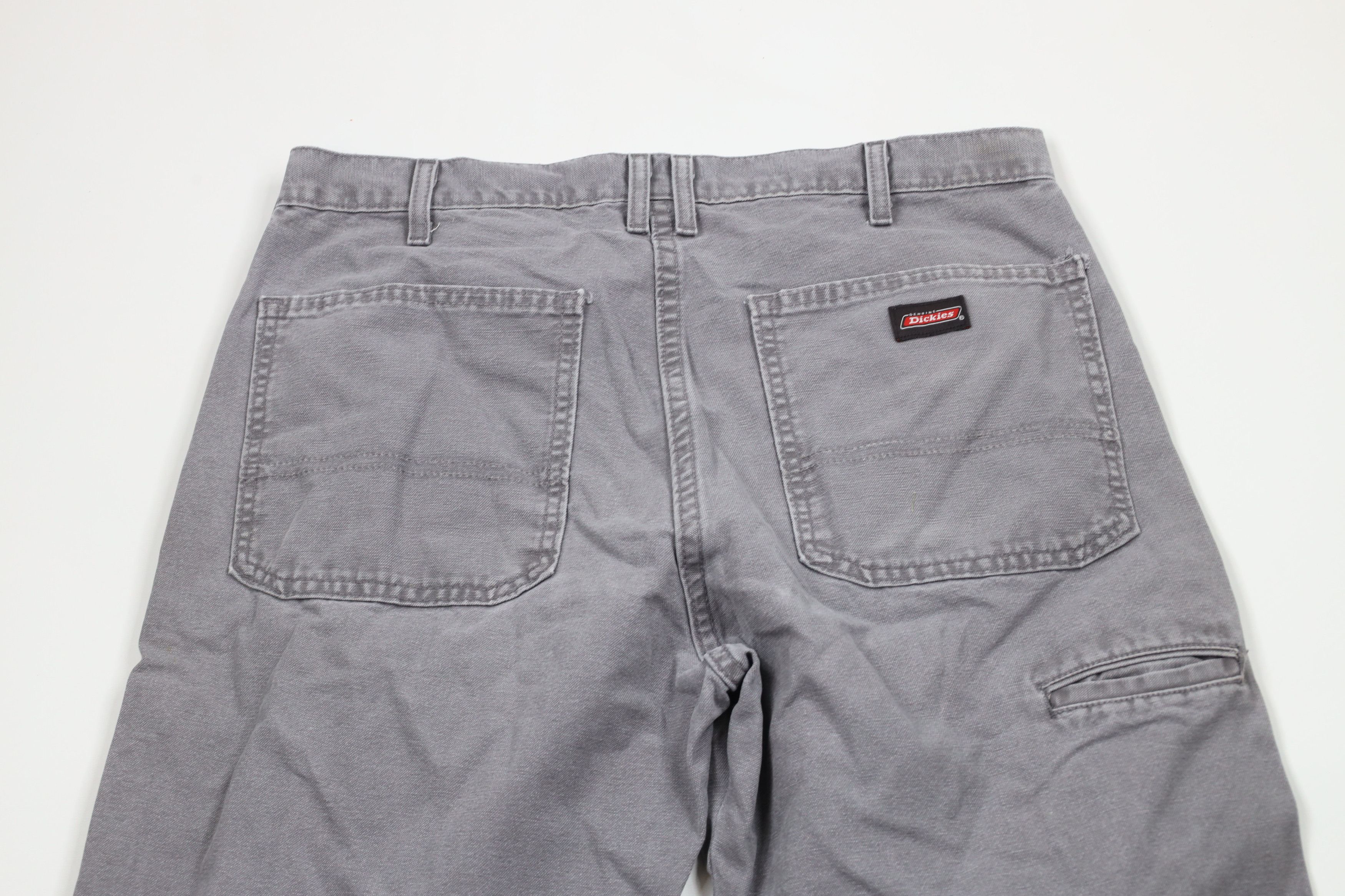 Dickies × Vintage Vintage Dickies Spell Out Relaxed Fit Canvas Pants Gray Size US 34 / EU 50 - 12 Thumbnail