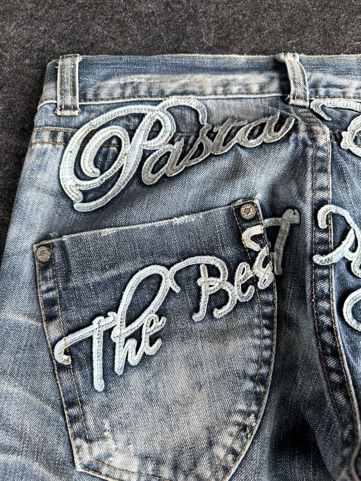 14th Addiction × Hysteric Glamour × If Six Was Nine Pasta Denim Nice Faded Distressed Denim D487 Size US 30 / EU 46 - 10 Thumbnail
