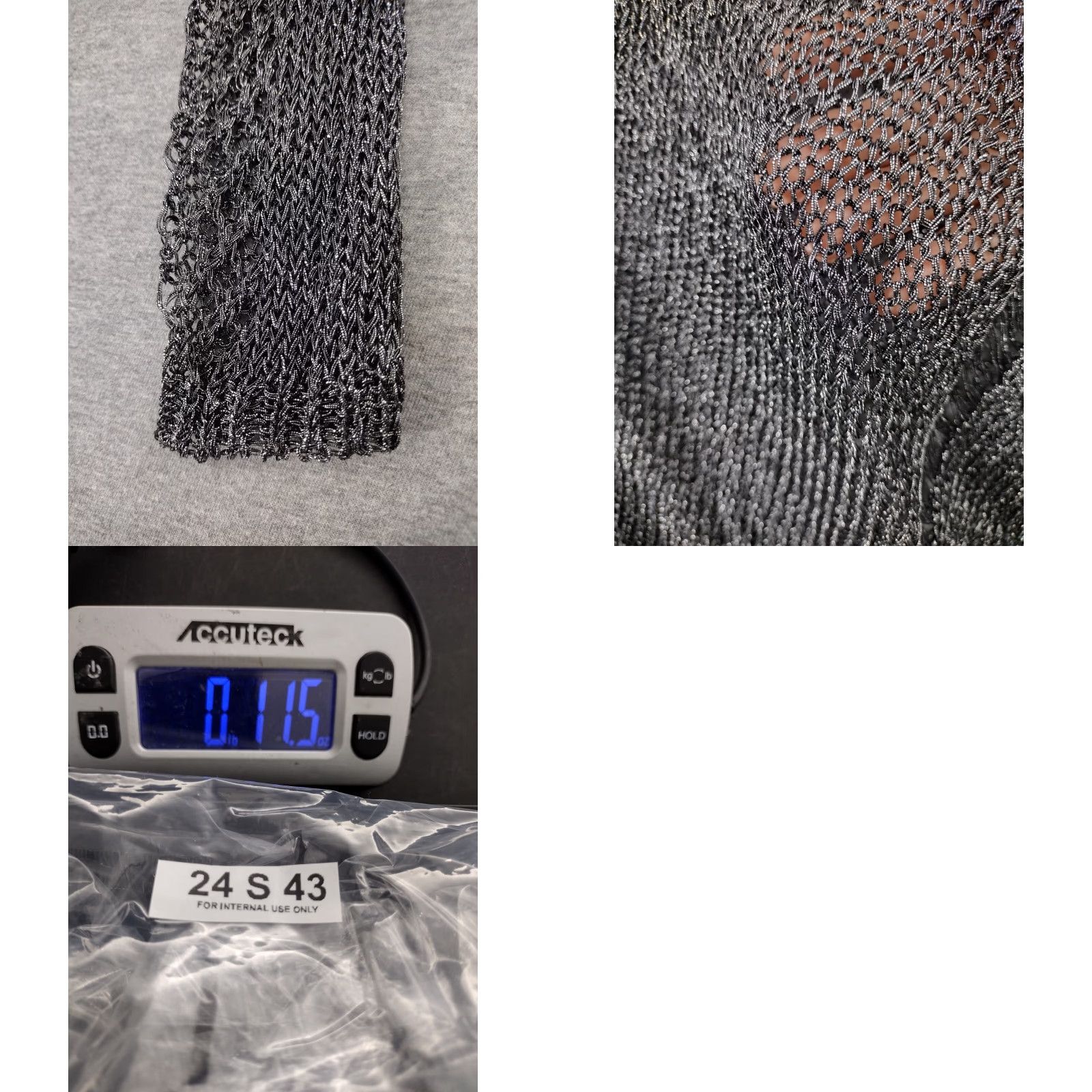 Vintage CODIGO Dress WOMEN Knitted Mini Longsleeve Boat Neck Gray S Size S / US 4 / IT 40 - 8 Thumbnail