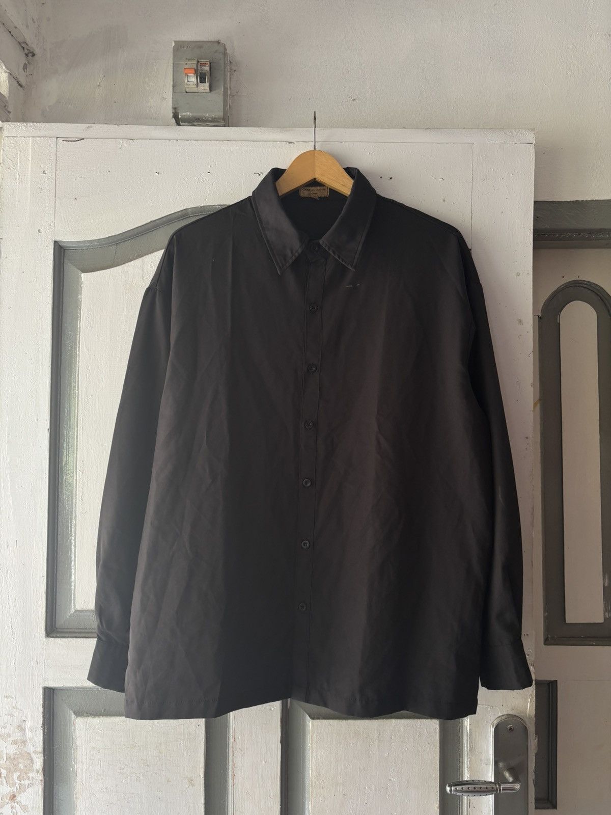 Comme des Garcons Homme Vintage 1990 Comme Des Garcons Black Shirts Size US M / EU 48-50 / 2 - 1 Thumbnail
