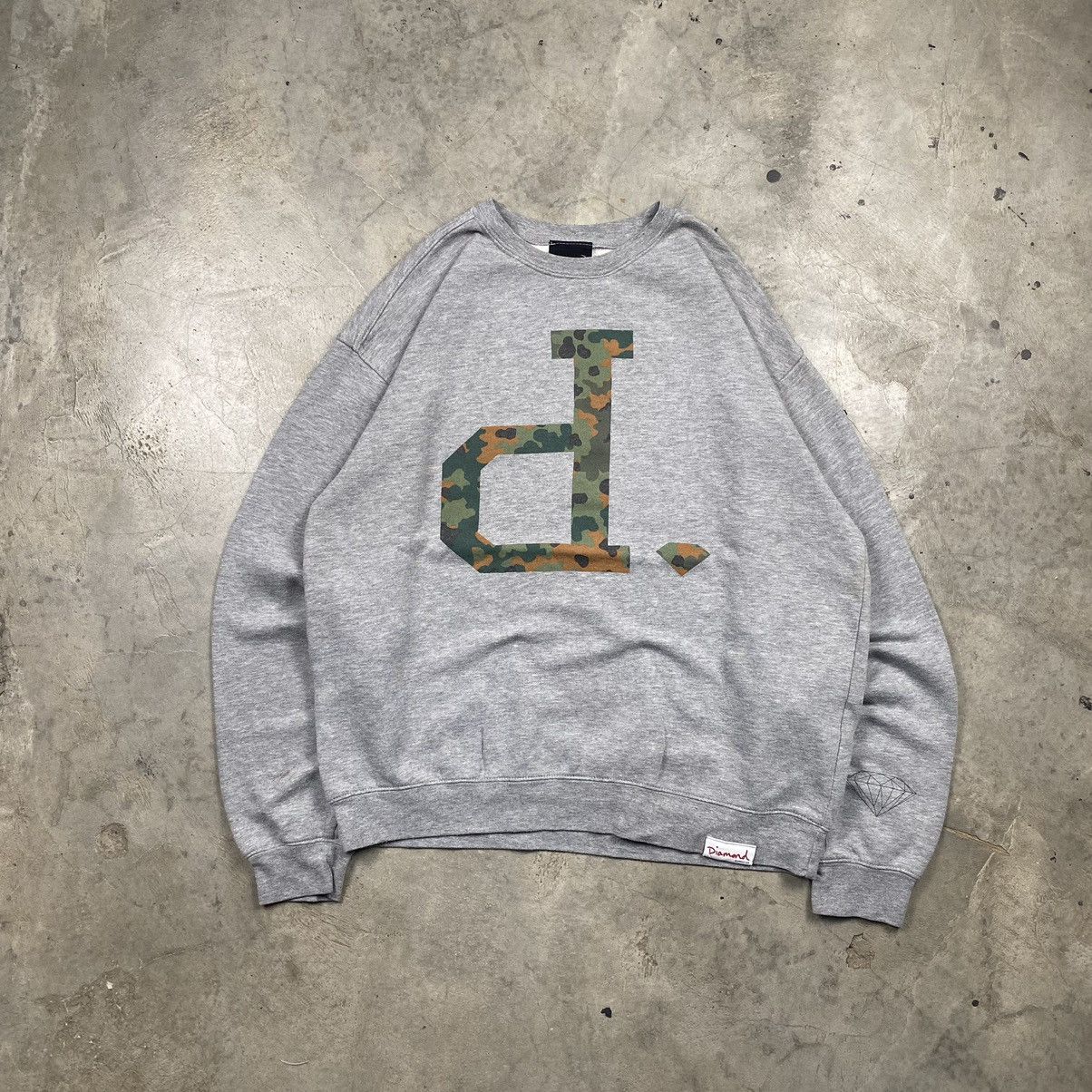 Diamond Supply Co. × Vintage y2k Diamond Supply Co Camo Crewneck Size US L / EU 52-54 / 3 - 1 Thumbnail
