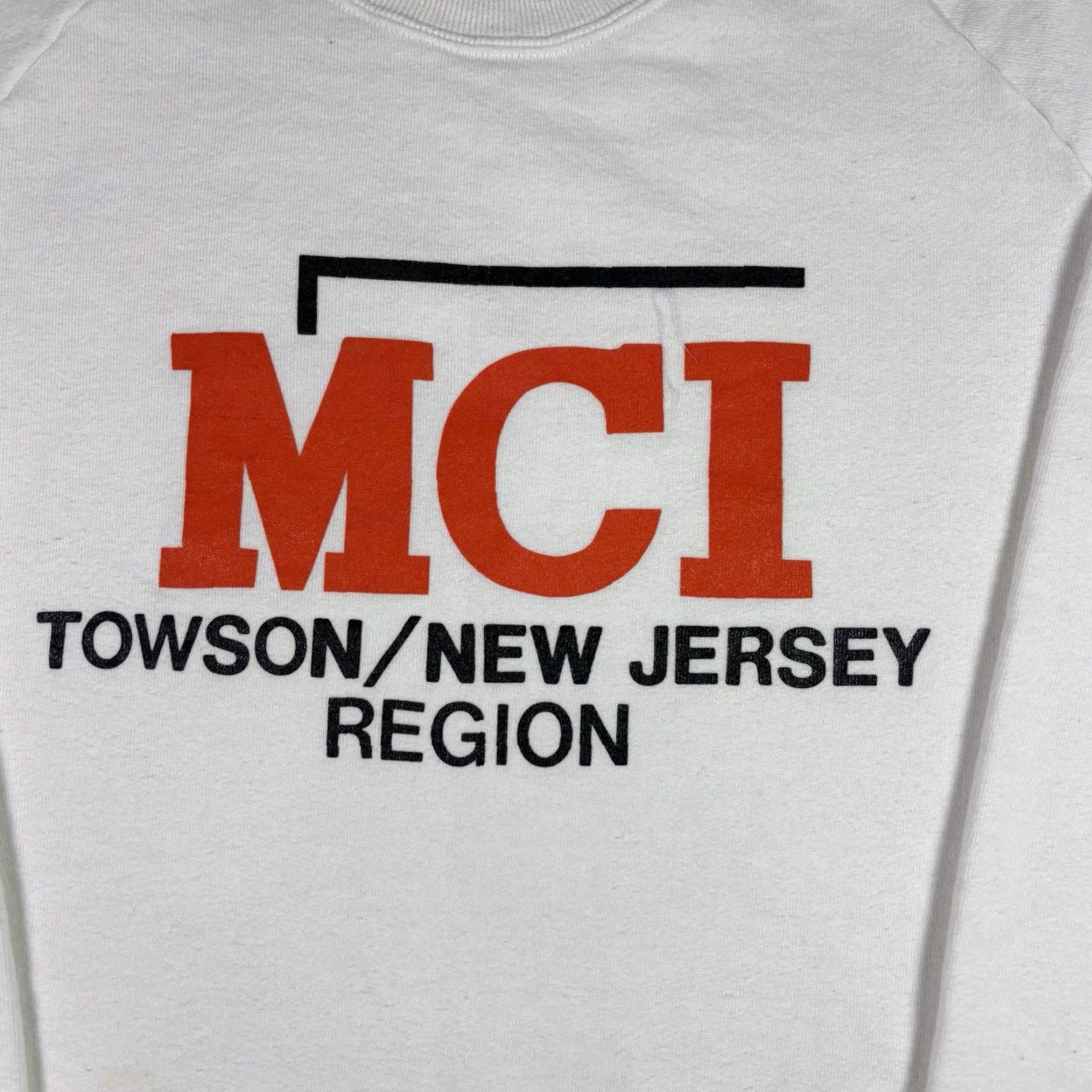 Jerzees VINTAGE New Jersey Promo Sweatshirt White Raglan Crewneck XL 90s Nike? Size US XL / EU 56 / 4 - 6 Thumbnail