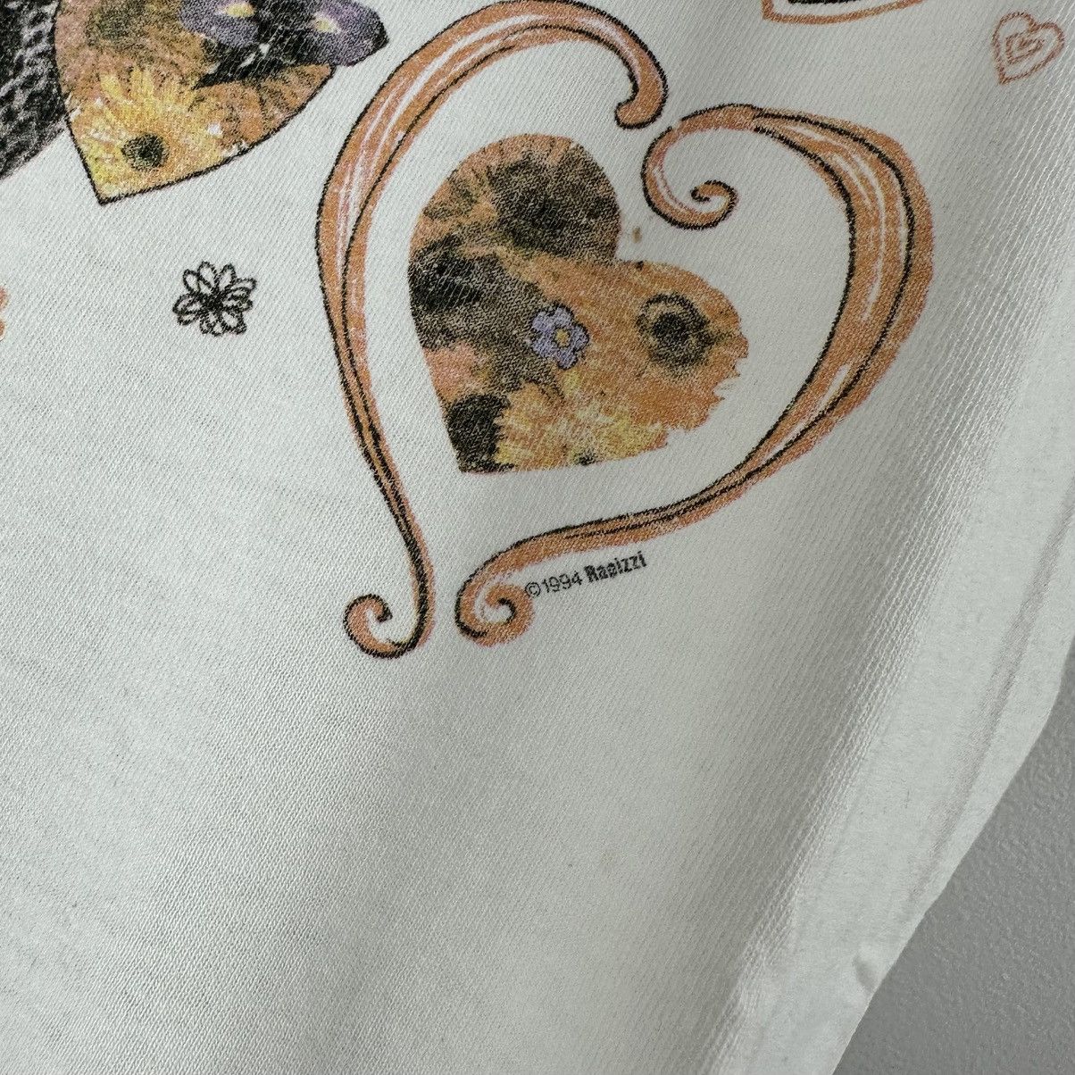 Vintage Vintage Heart T Shirt L 1990s Rapizzi Size US L / EU 52-54 / 3 - 3 Thumbnail
