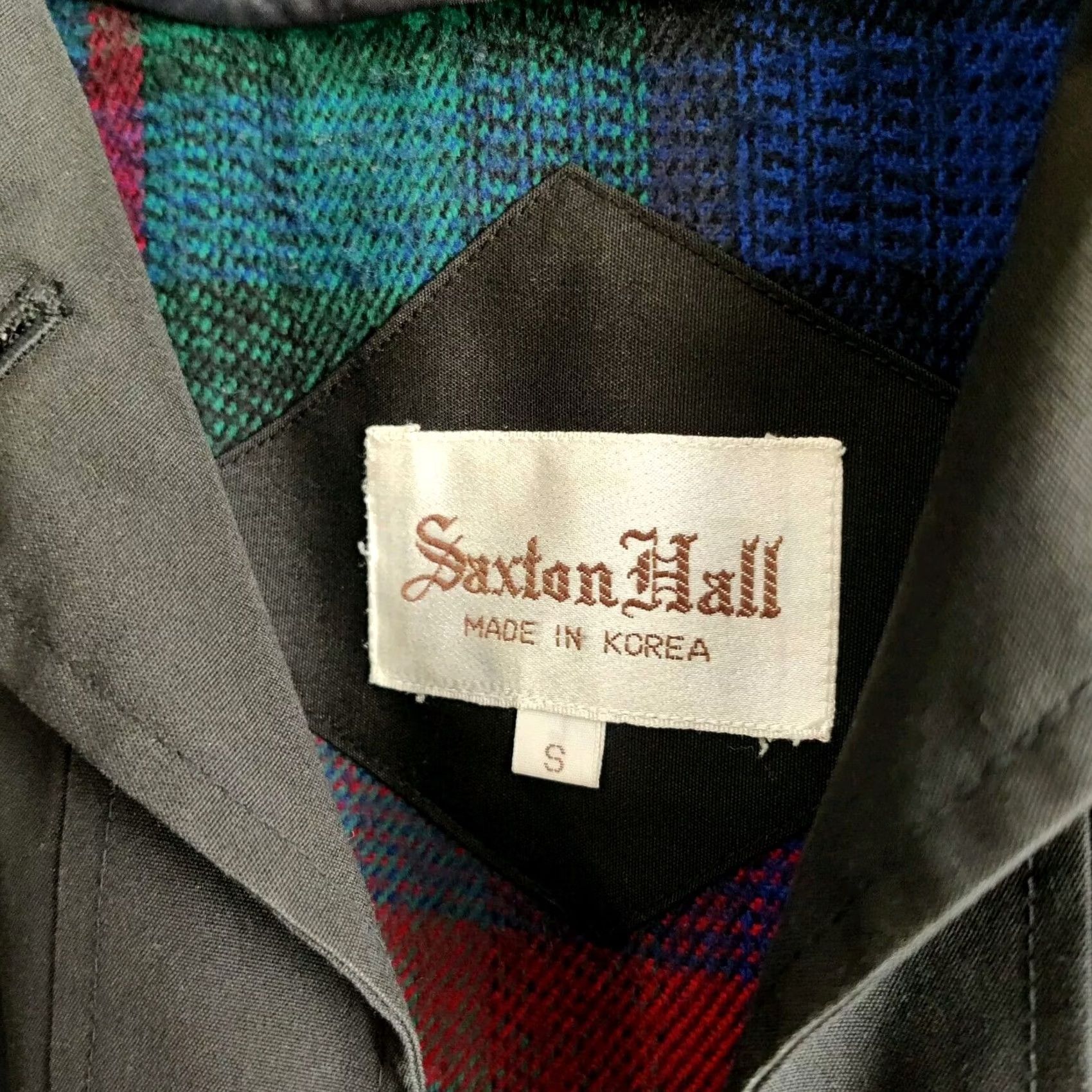 Vintage VINTAGE Saxton Hall Coat Women's S Black Long Jacket Flannel Lined 1980s Tailored | Coat | Womens | Black | 1980s Size S / US 4 / IT 40 - 3 Thumbnail