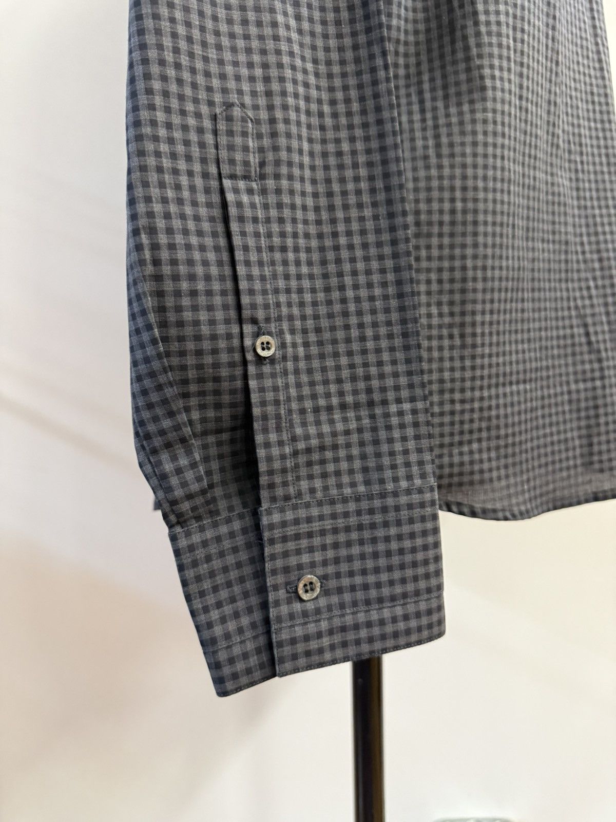 Neil Barrett NEIL BARRETT Military Utility Shirt-Dark Charcoal Gingham XL Size US XL / EU 56 / 4 - 8 Thumbnail