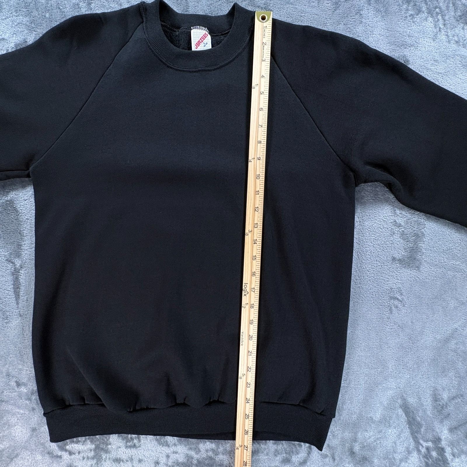 Jerzees Vintage 90s Jerzees Sweatshirt Size L Black Blank New Withou Size US L / EU 52-54 / 3 - 6 Thumbnail