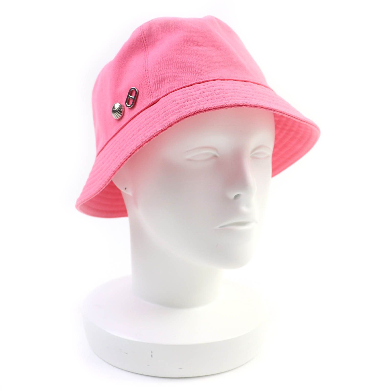 Hermes Hermes Hermes Calvi Seashell Cotton Hat Cotton Hats DUTY FREE for USA Size ONE SIZE - 1 Thumbnail