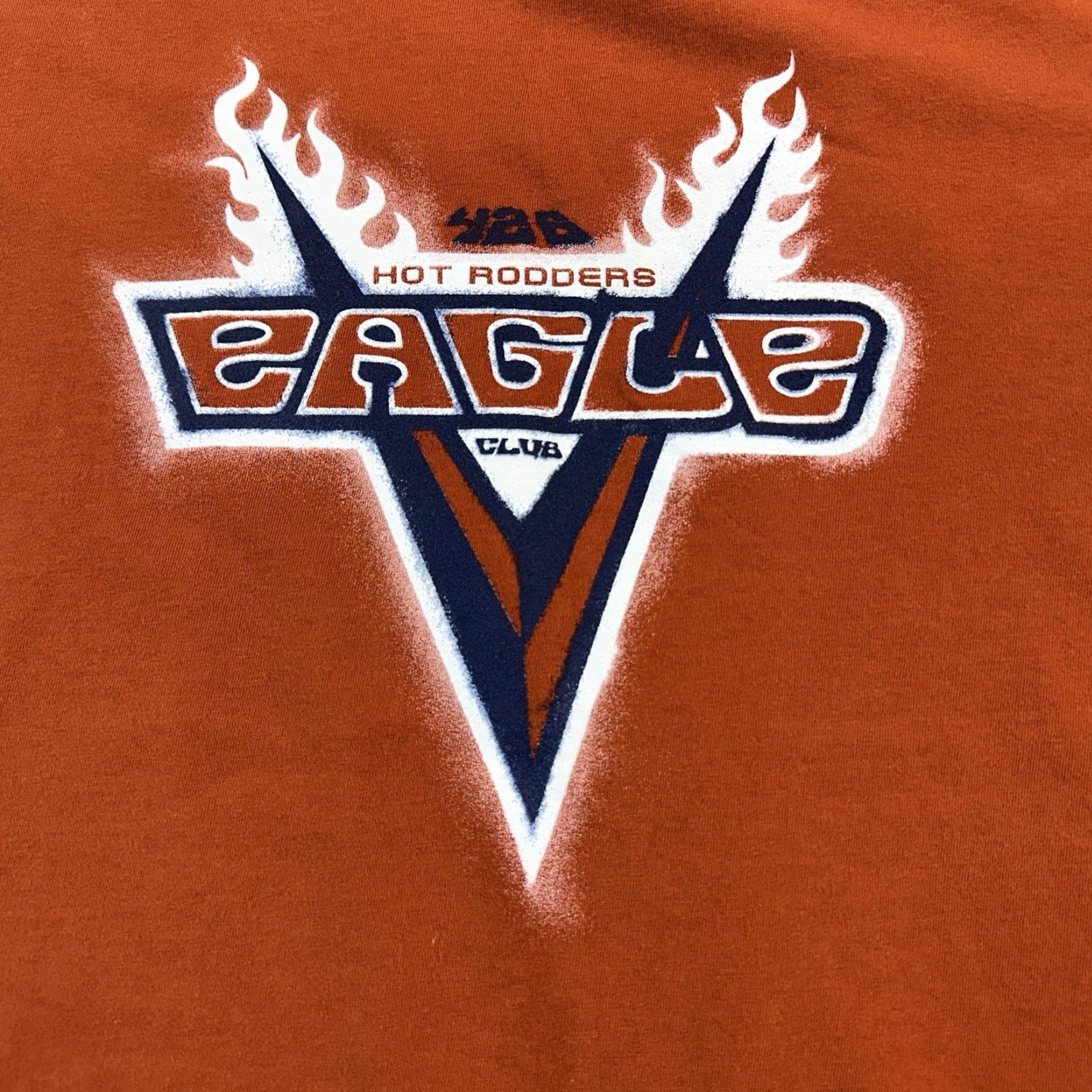 American Eagle Outfitters Vintage American Eagle Outfitters Shirt Mens L Orange Eagle Club Y2K 90s Grunge Retro T-Shirt Size US L / EU 52-54 / 3 - 5 Thumbnail