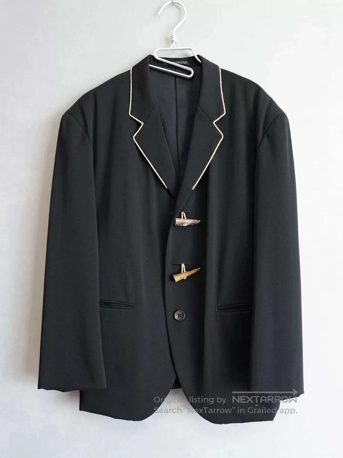 Yohji Yamamoto Yohji Yamamoto Black Jacket with Unique Details. Size US M / EU 48-50 / 2 - 1 Thumbnail