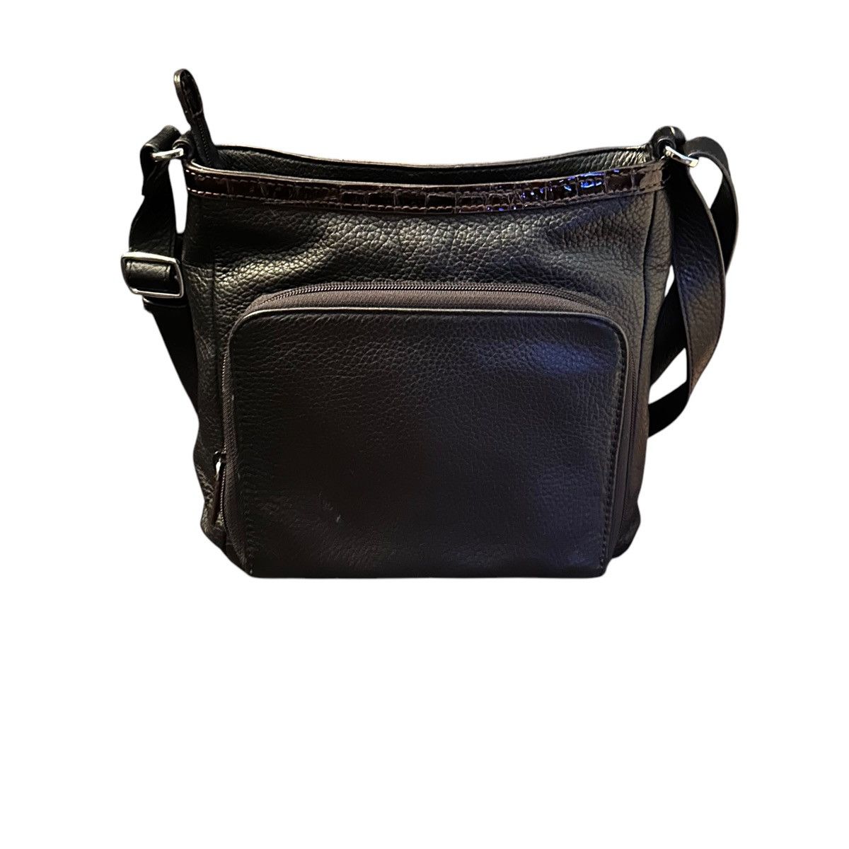 Brighton Brighton pebbled leather and crocodile crossbody bag Size ONE SIZE - 2 Thumbnail