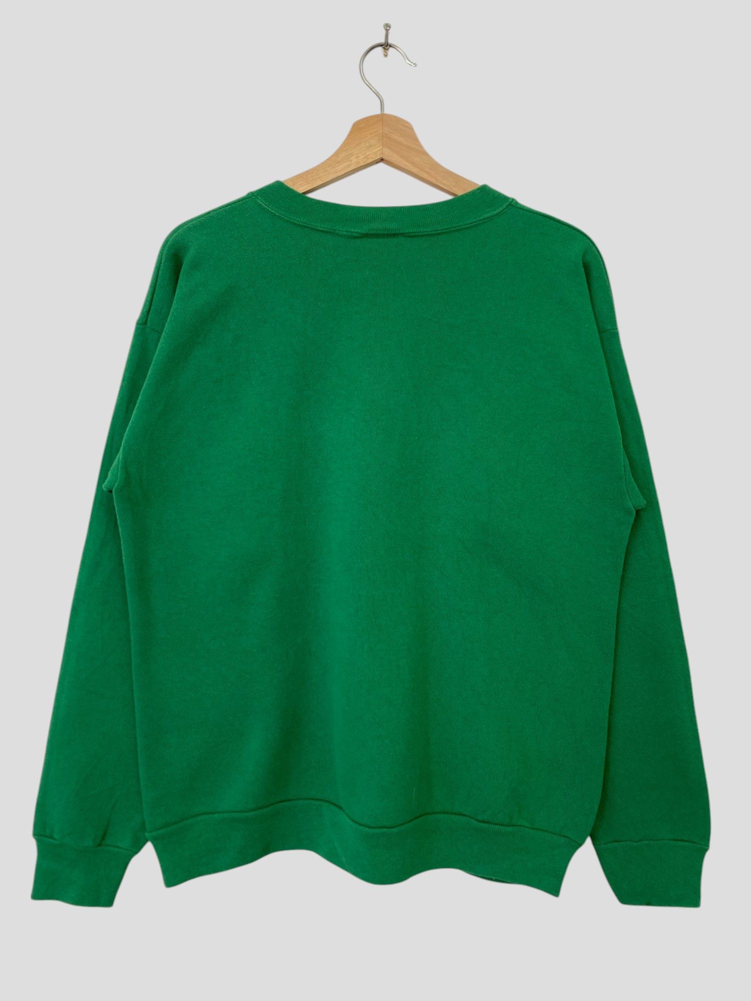 Vintage Vintage Sweatshirt Tis The Season Medium Size Green Size US M / EU 48-50 / 2 - 2 Thumbnail