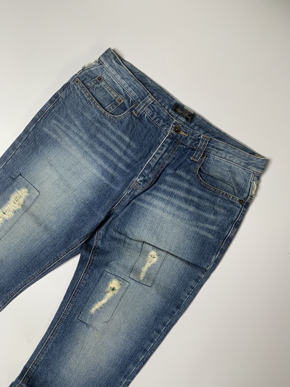 Japanese Brand × Vintage Beach sound distressed denim Size US 32 / EU 48 - 2 Thumbnail