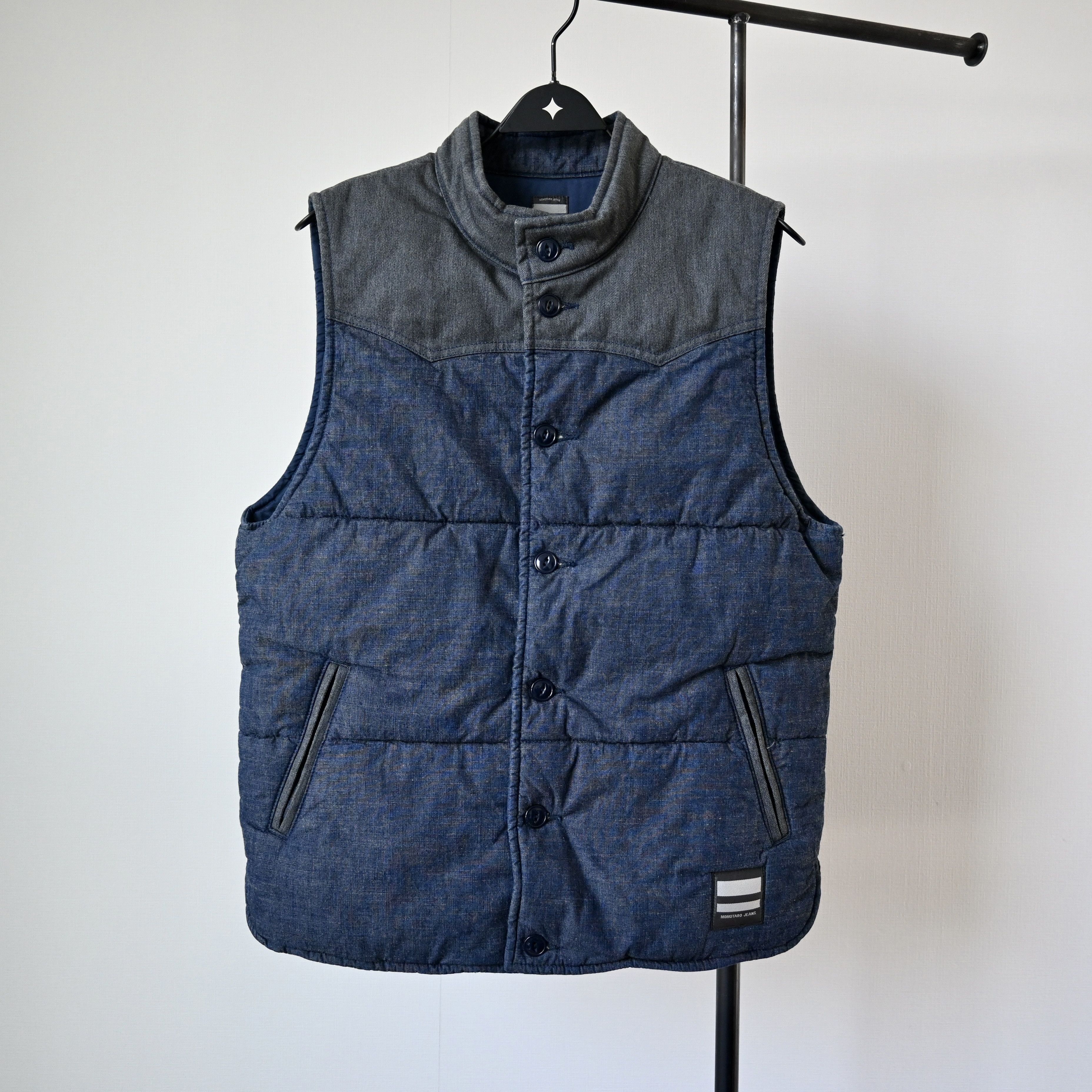 Momotaro Jeans MOMOTARO JEANS Chambray Cowboy Vest, made in Japan Size US M / EU 48-50 / 2 - 1 Thumbnail