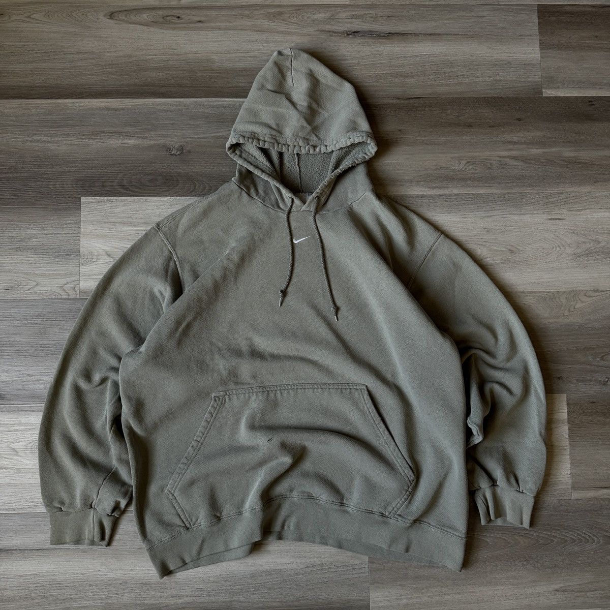 image of Nike Centerswoosh Travis Scott Olive Hoodie in Green Olive, Men's (Size XL)