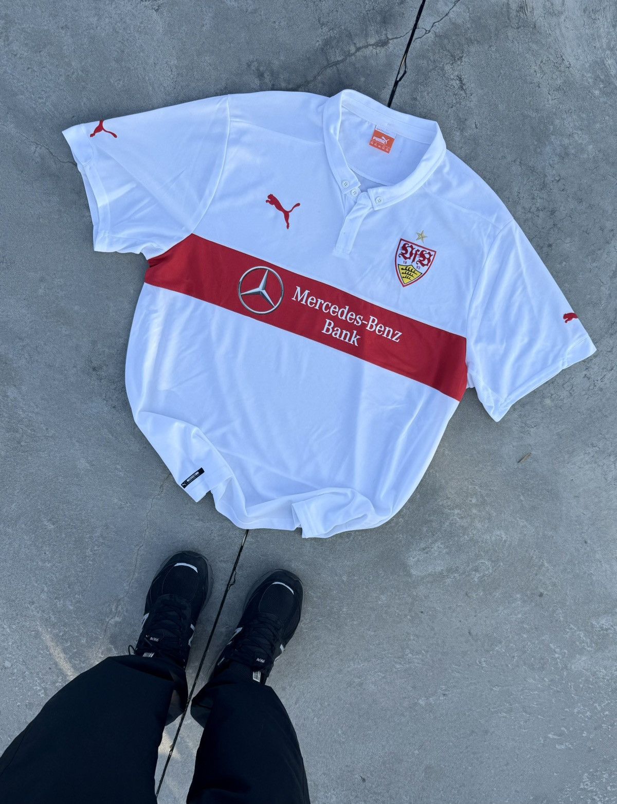 Puma 2014/15 VfB Stuttgart Puma Home Soccer Y2K Football Jersey Size US XL / EU 56 / 4 - 1 Thumbnail
