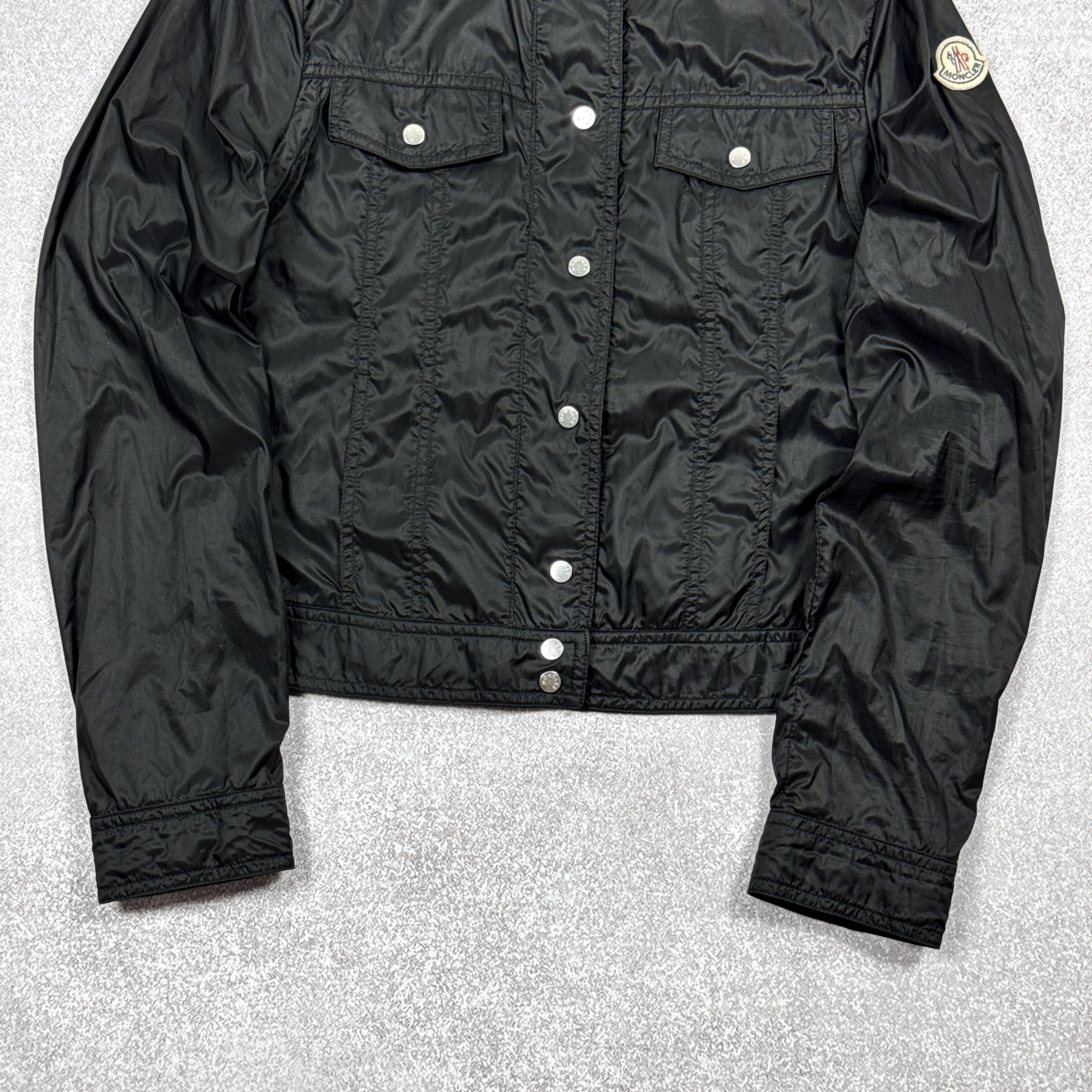 Moncler Women`s Moncler Z5E0084 Black Light Nylon Jacket Size 1 / S Size S / US 4 / IT 40 - 6 Thumbnail