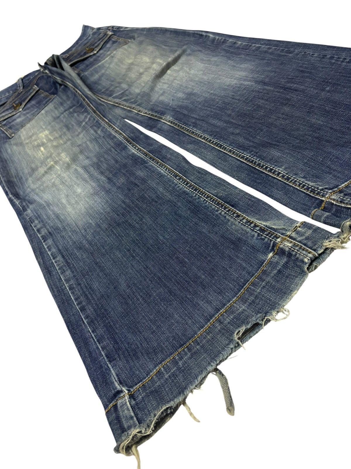 Japanese Brand Vtg CGM Japan Grunge Bootcut Distressed Jeans Size US 28 / EU 44 - 4 Thumbnail