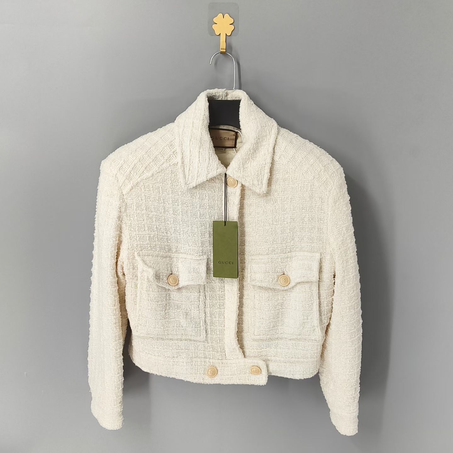 Gucci Gucci Ivory Tweed Jacket Size 40 Size S / US 4 / IT 40 - 1 Thumbnail