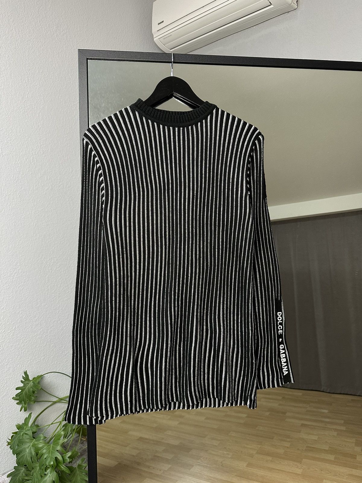Vintage Vintage Dolce Gabbana Knitted Sweater Striped Ribbed Washed Size US L / EU 52-54 / 3 - 5 Thumbnail