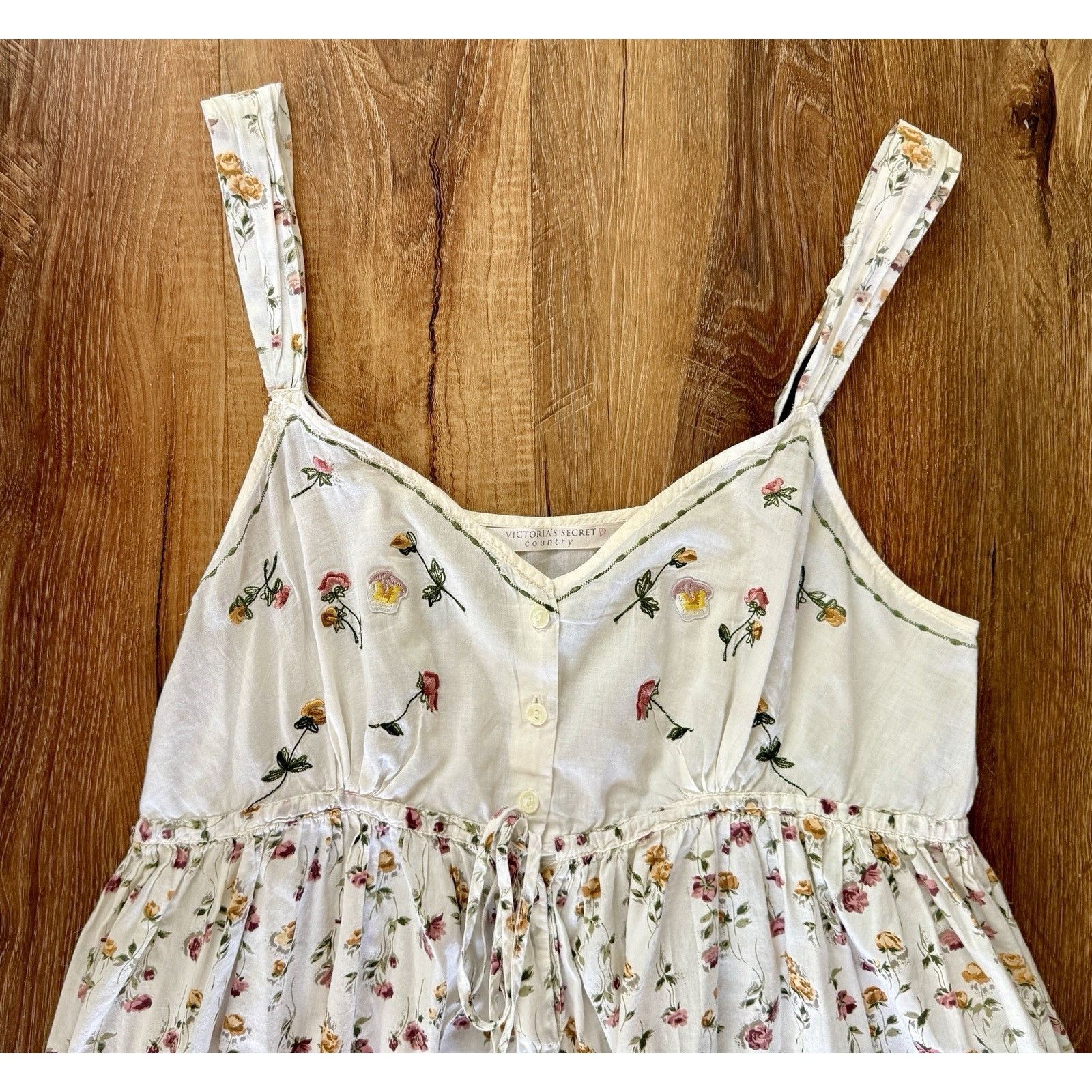 Victoria's Secret Vintage Victoria’s Secret Country Floral Boho Dress Cottage Size M / US 6-8 / IT 42-44 - 7 Thumbnail