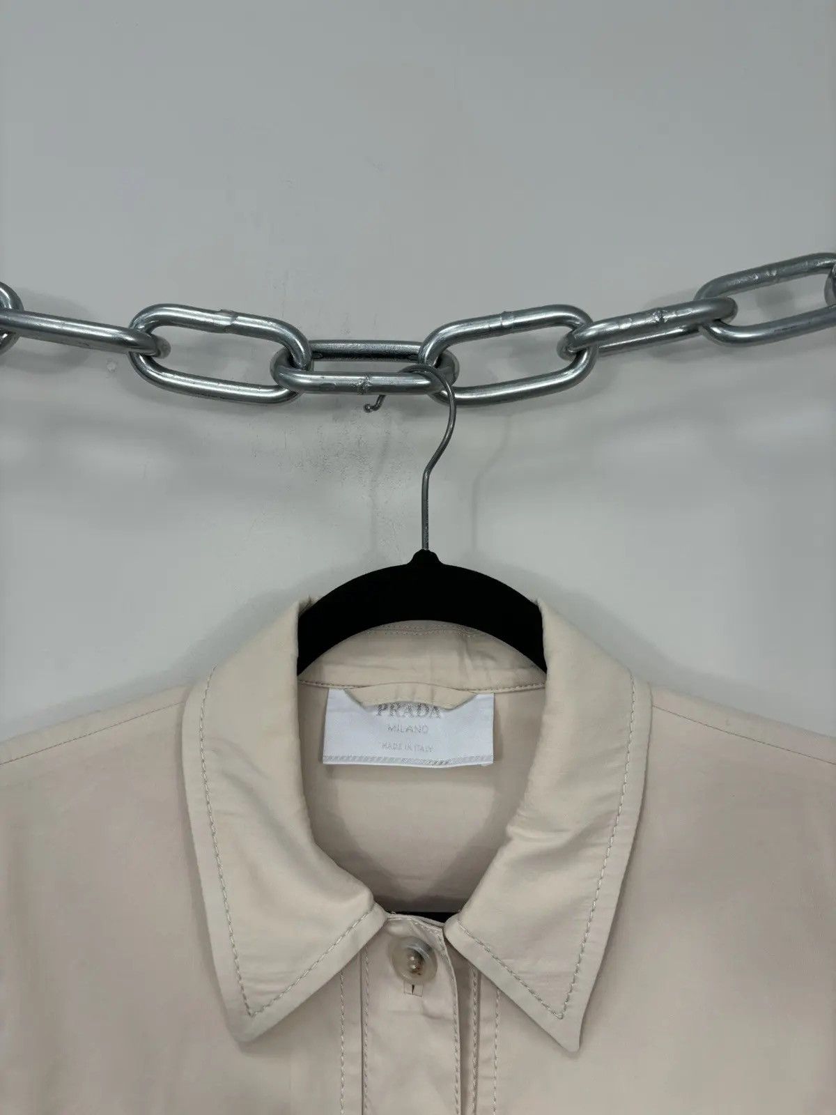 Prada Prada Women’s Rare Classic Luxury Cotton Nylon Jacket Size M / US 6-8 / IT 42-44 - 6 Thumbnail