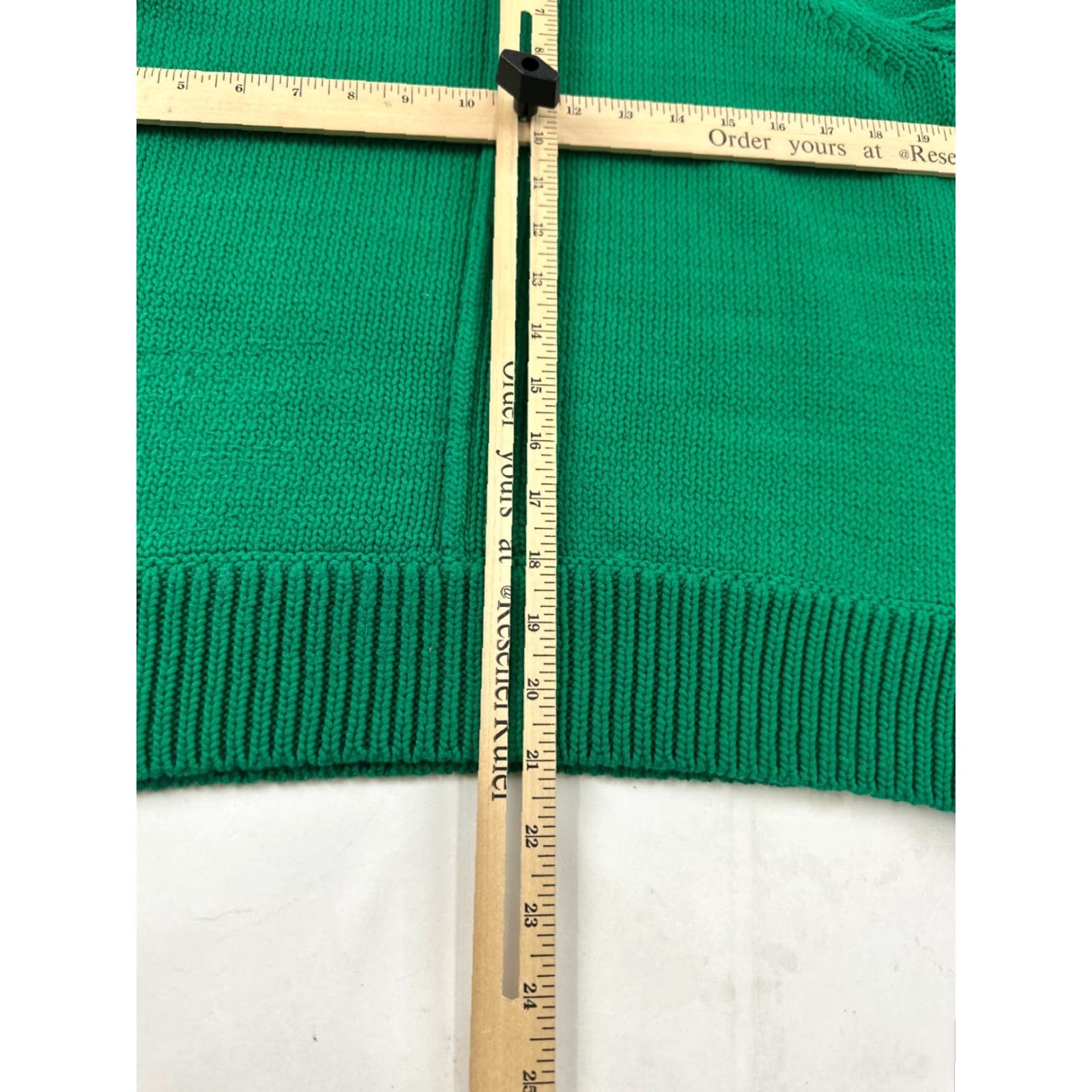 Treasure & Bond Treasure & Bond Sweater Womens Large Green Cable Knit Raglan Sleeve Crew Neck Pullover Casual Fall Winter Size L / US 10 / IT 46 - 7 Thumbnail