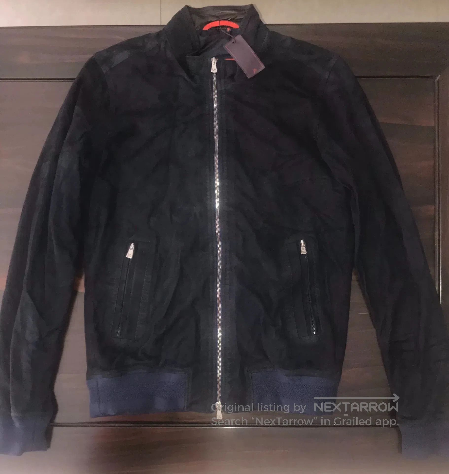 Isaia Napolii new isaia suede leather jacket in dark color. Size US L / EU 52-54 / 3 - 1 Thumbnail