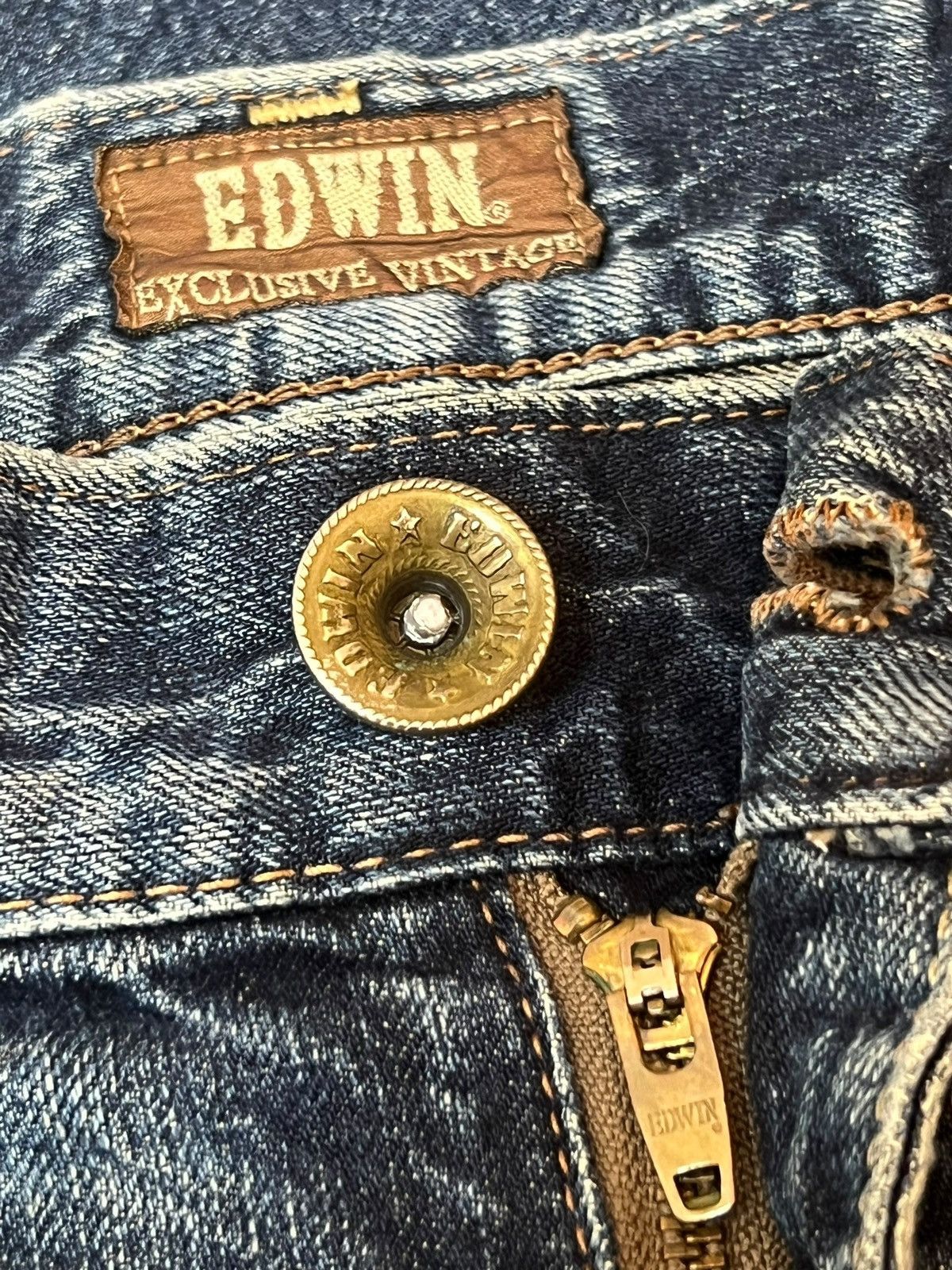 Edwin Loose Vintage Edwin 403 Japan - Black Distressed Denim Size US 34 / EU 50 - 11 Thumbnail