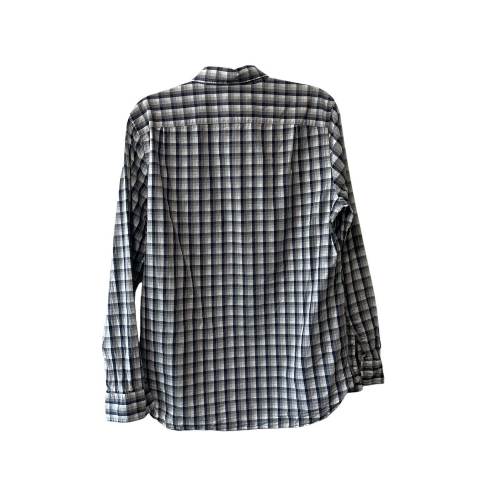 Jack Spade Jack Spade Plaid Long Sleeve Button Up Shirt Black Multi M Size US M / EU 48-50 / 2 - 3 Thumbnail