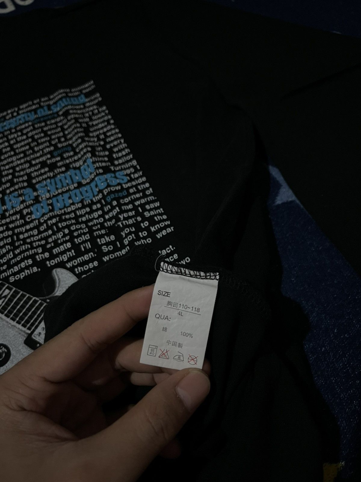 Japanese Brand ST. Franc Experiencing Clarity Of Sound Poem Longsleve Tee Size US XL / EU 56 / 4 - 8 Thumbnail