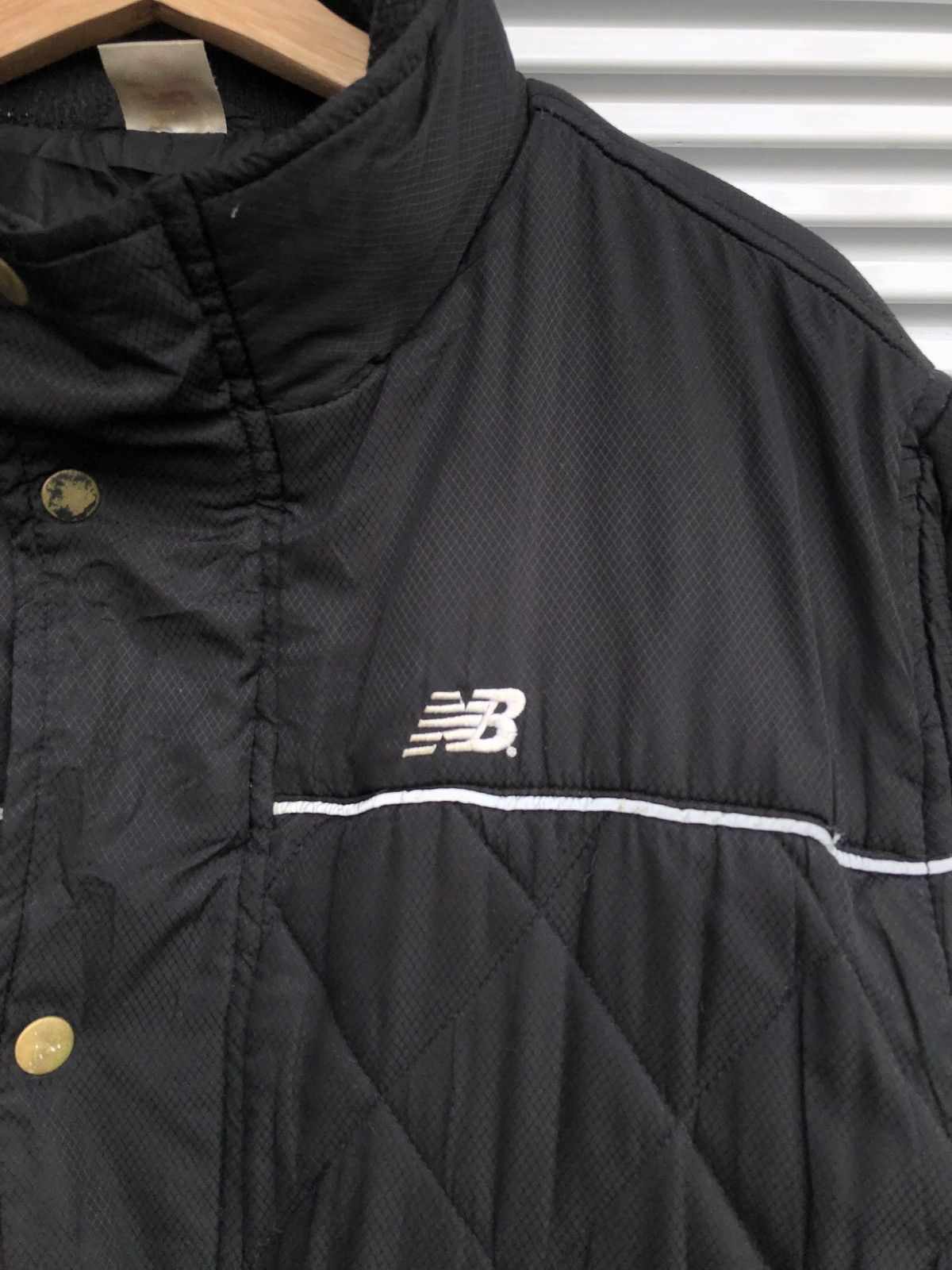 New Balance Vintage New Balance Button Up Quilted Jackets Size US XL / EU 56 / 4 - 4 Thumbnail