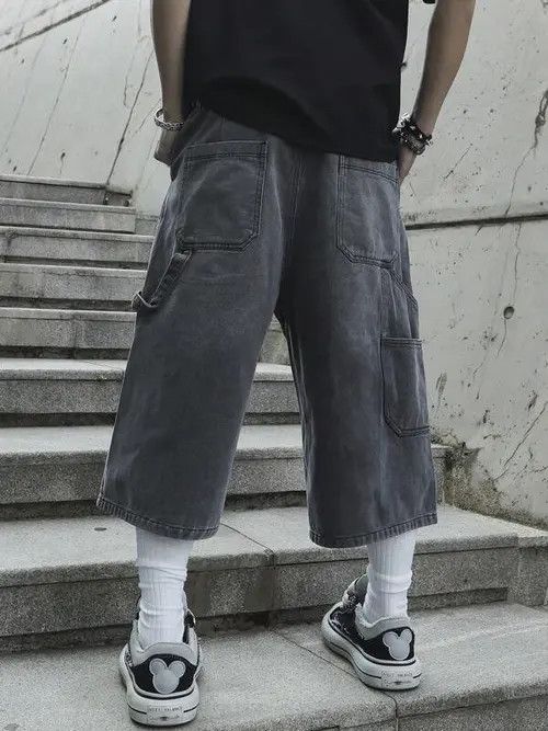 Other Opium Washed Y2k Shorts Jorts Denim Size US 33 - 3 Thumbnail