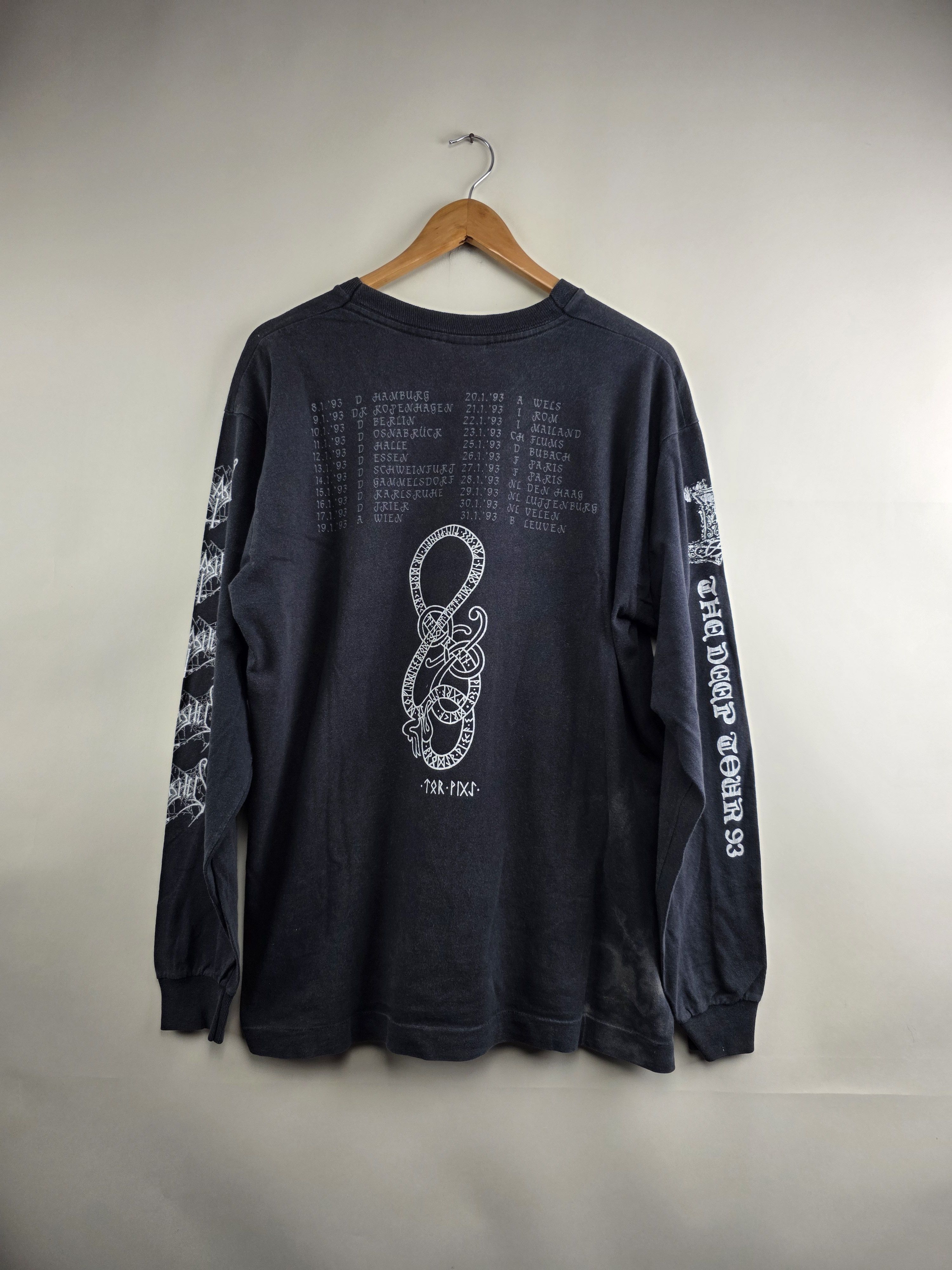 Band Tees × Vintage 1993 Unleashed The Deep Tour Long-sleeved XL 23" 29.5" Size US XL / EU 56 / 4 - 5 Thumbnail