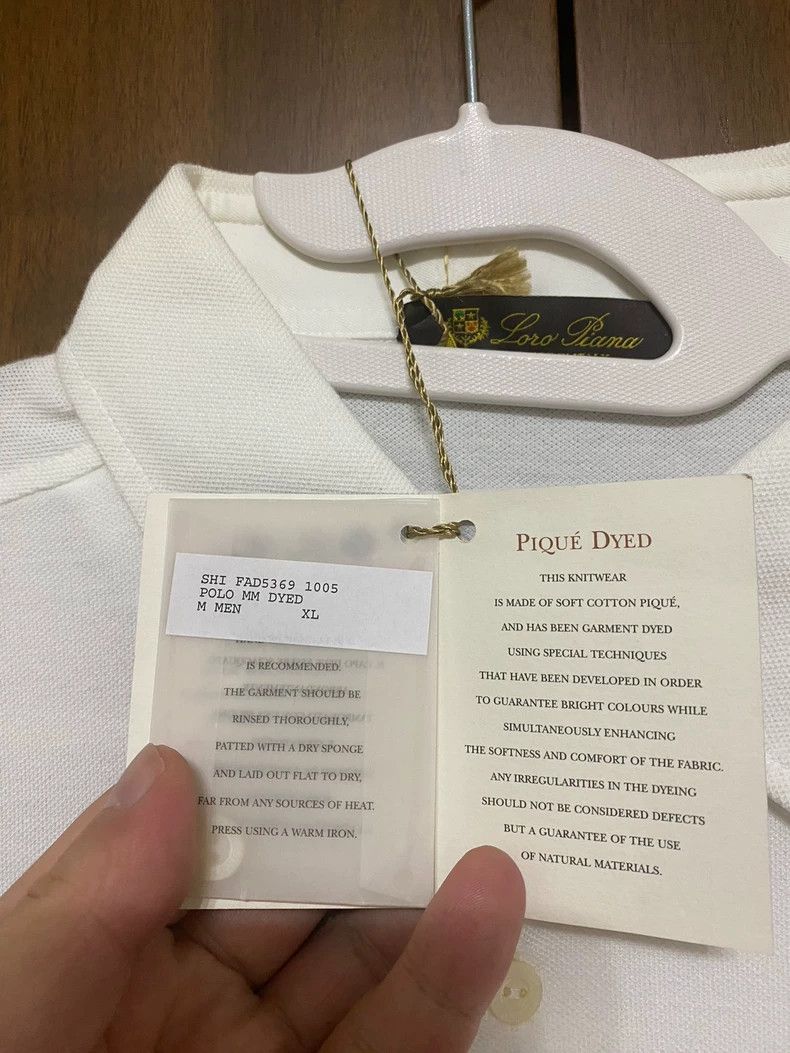 Loro Piana LORO PIANA Men's short-sleeved polo shirt T-shirt Size US XL / EU 56 / 4 - 2 Thumbnail