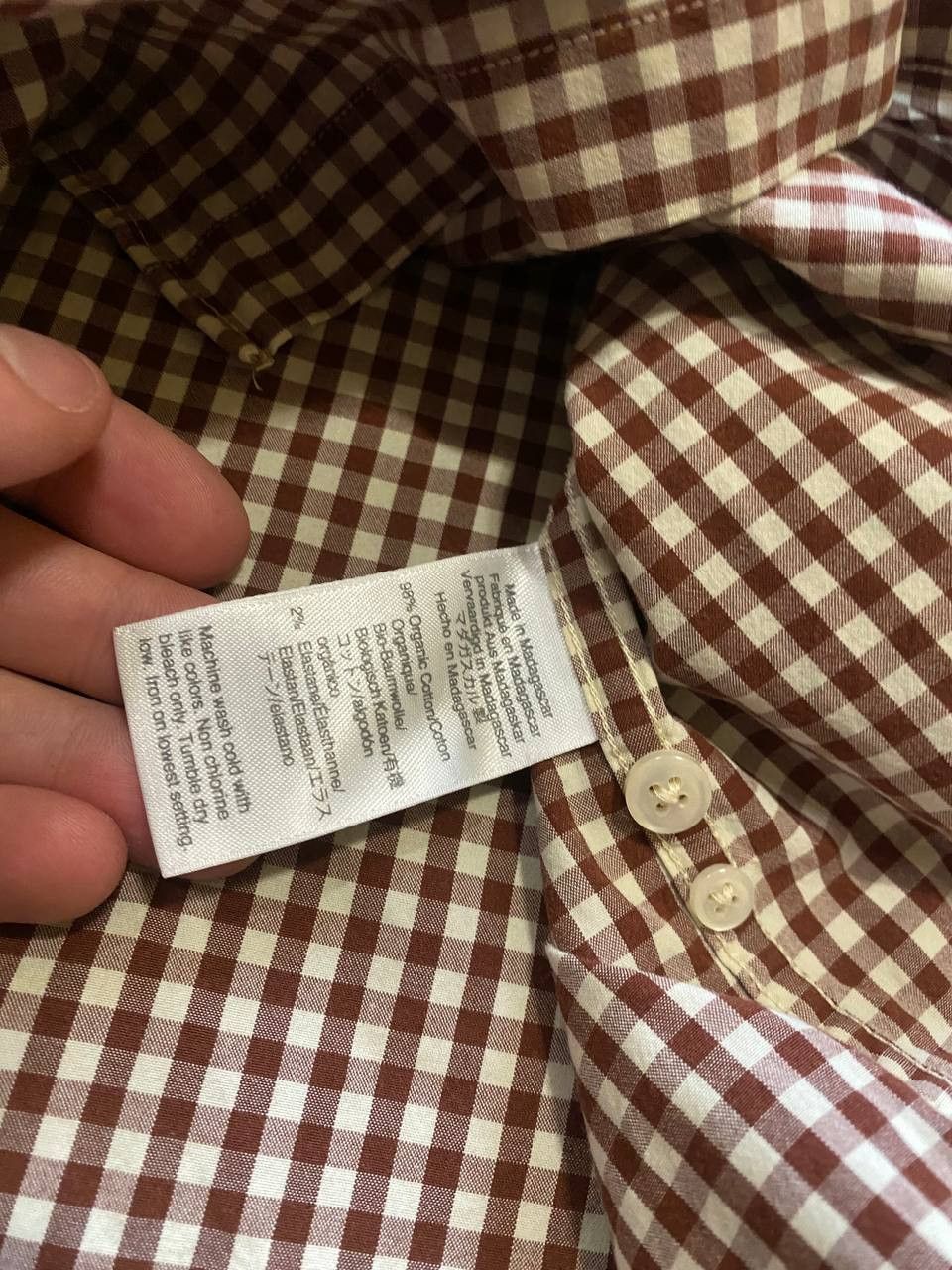 J. Crew Button Down Shirt Secret Wash Stretch slim Fit plaid