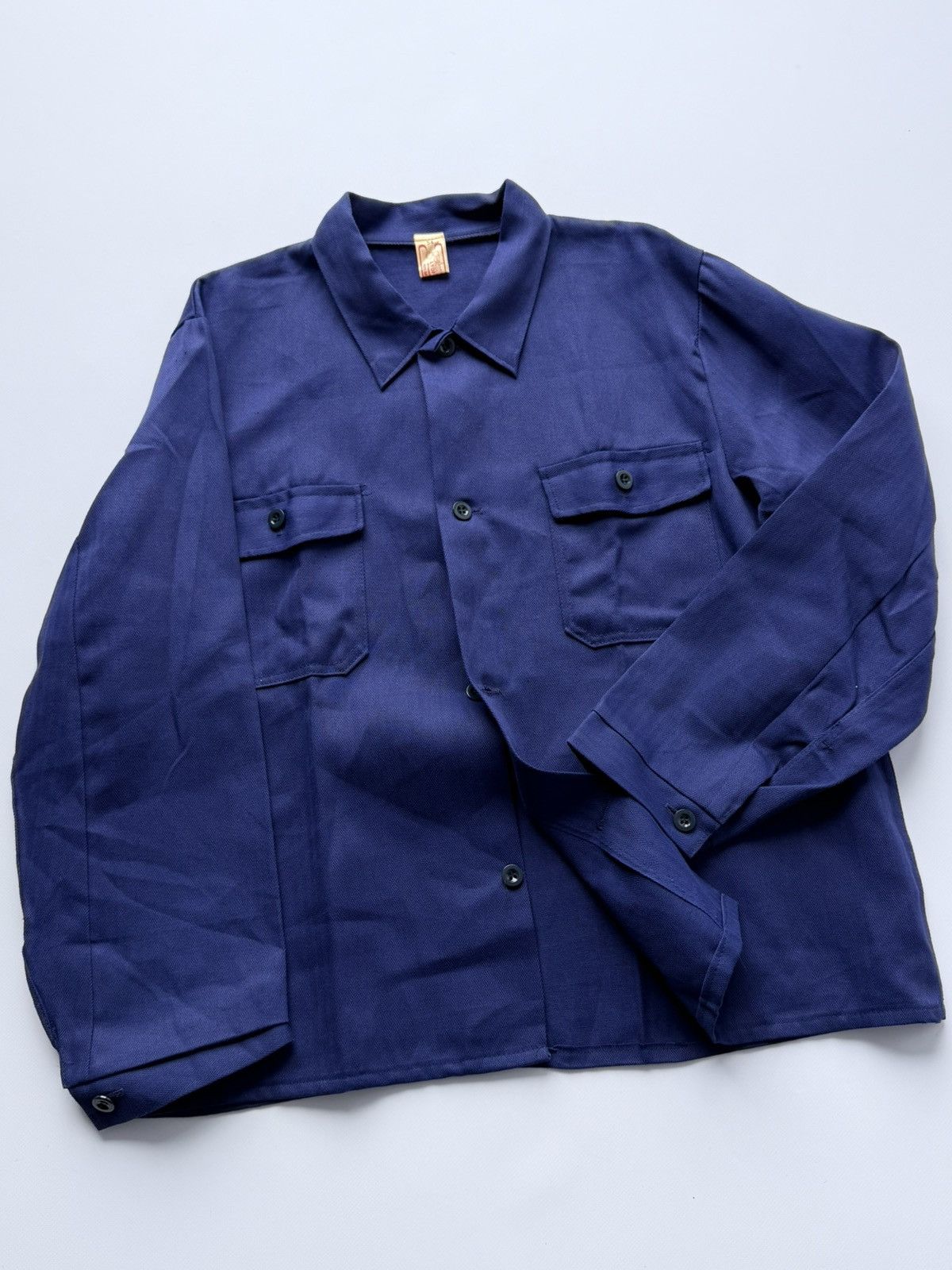 Vetra Vintage 80s Deadstock French Work Sanfor Chore Jacket Size US L / EU 52-54 / 3 - 2 Thumbnail