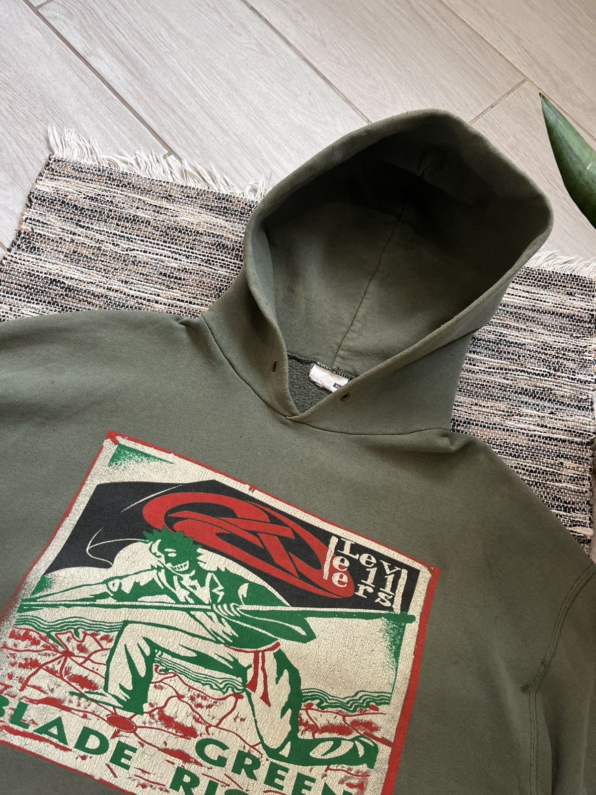 Band Tees × Vintage 00s Vintage The Levellers Distressed Hoodie PUNK 2003 Tour Size US XL / EU 56 / 4 - 6 Thumbnail