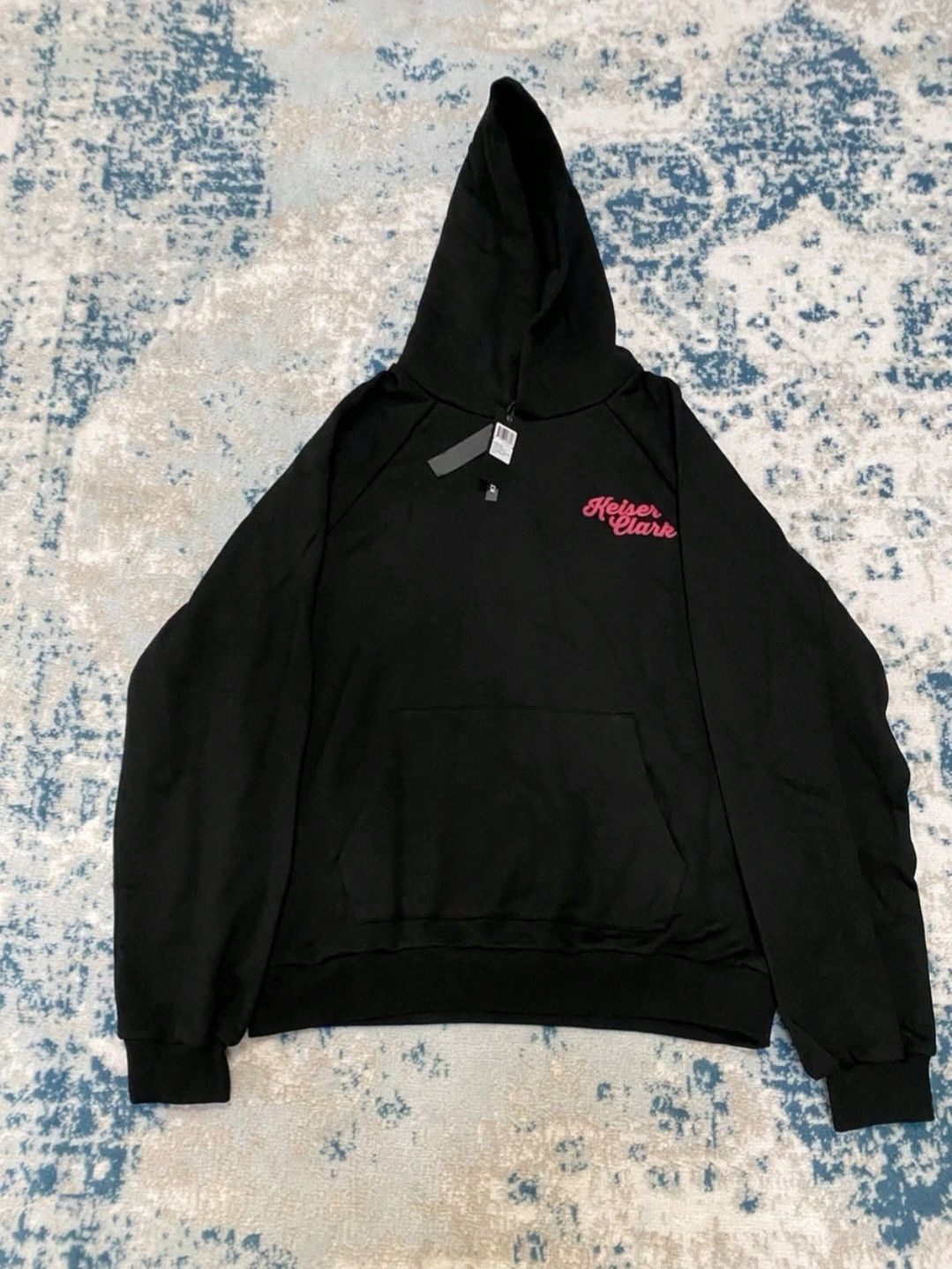 Keiser Clark KEISER CLARK Black Electric Daisy Hooded Sweatshirt MSRP$325 Size US L / EU 52-54 / 3 - 1 Thumbnail