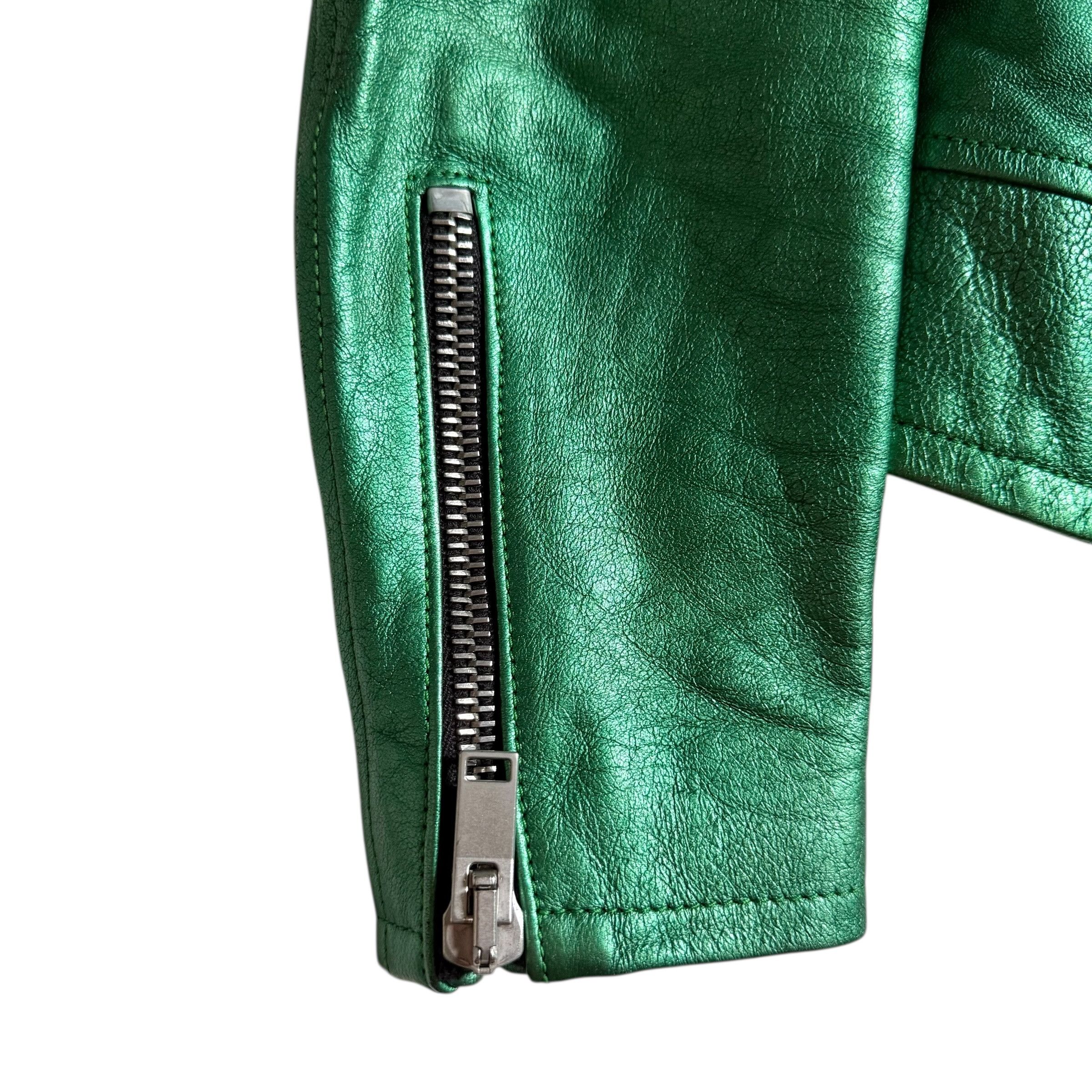 Yves Saint Laurent SAINT LAURENT 2013 HEDI SLIMANE LEATHER BIKER JACKET Size S / US 4 / IT 40 - 8 Thumbnail