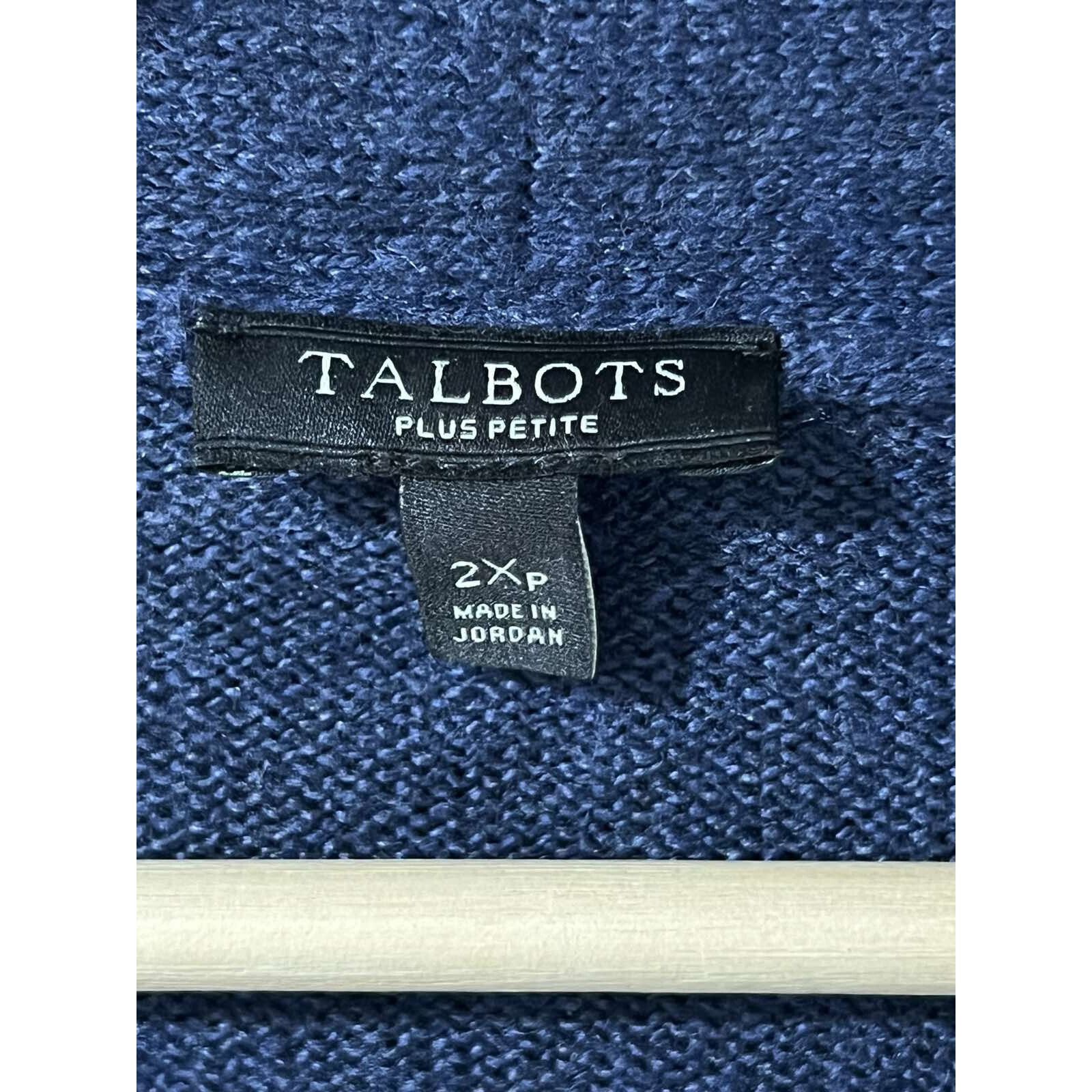 Robert Talbott Talbots Petite Blue Cotton Blend r Pet 2X A001375 Size XXL / US 16-18 / IT 52-54 - 9 Thumbnail