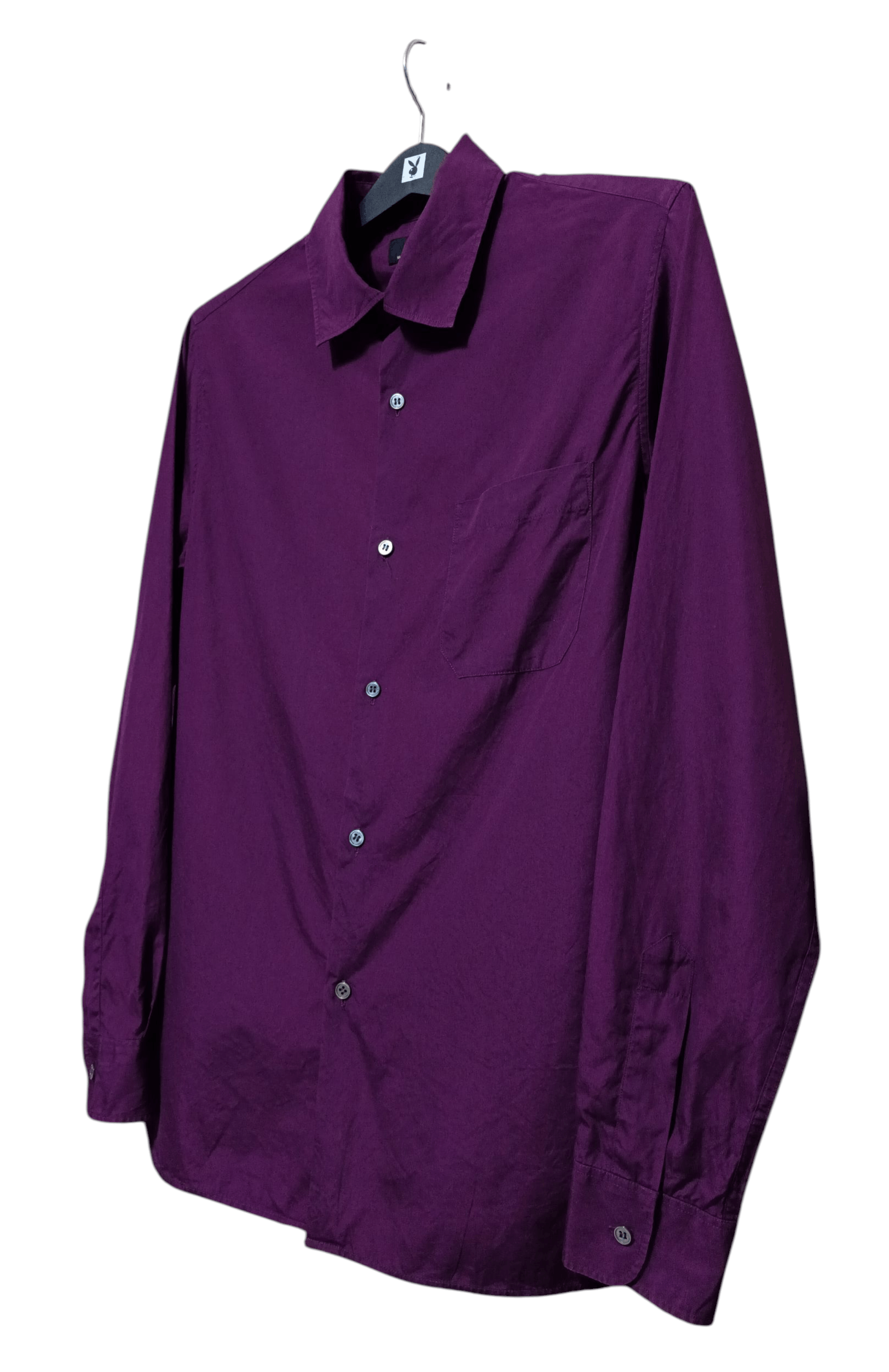 A.P.C. Long-sleeved purple shirt button ups Size US S / EU 44-46 / 1 - 3 Thumbnail