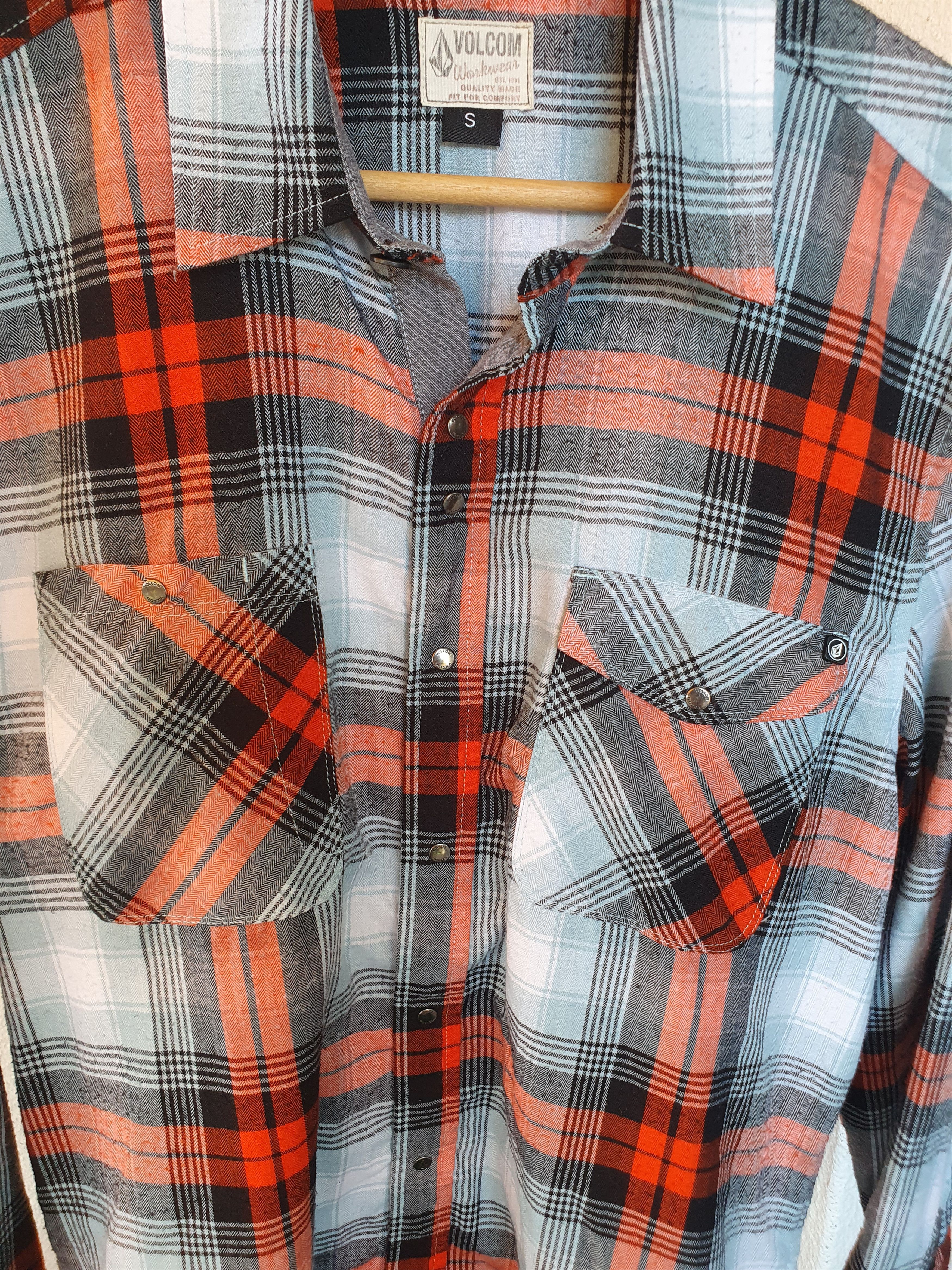 Volcom Volcom Workwear Plaid Button Up Long Sleeve Shirt S/M Size US S / EU 44-46 / 1 - 7 Thumbnail