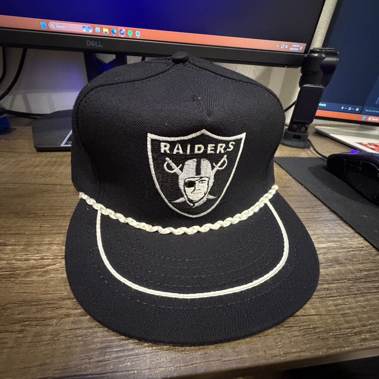 Vintage 1990 American Needle Oakland Raiders Snapback - OS Size ONE SIZE - 1 Thumbnail