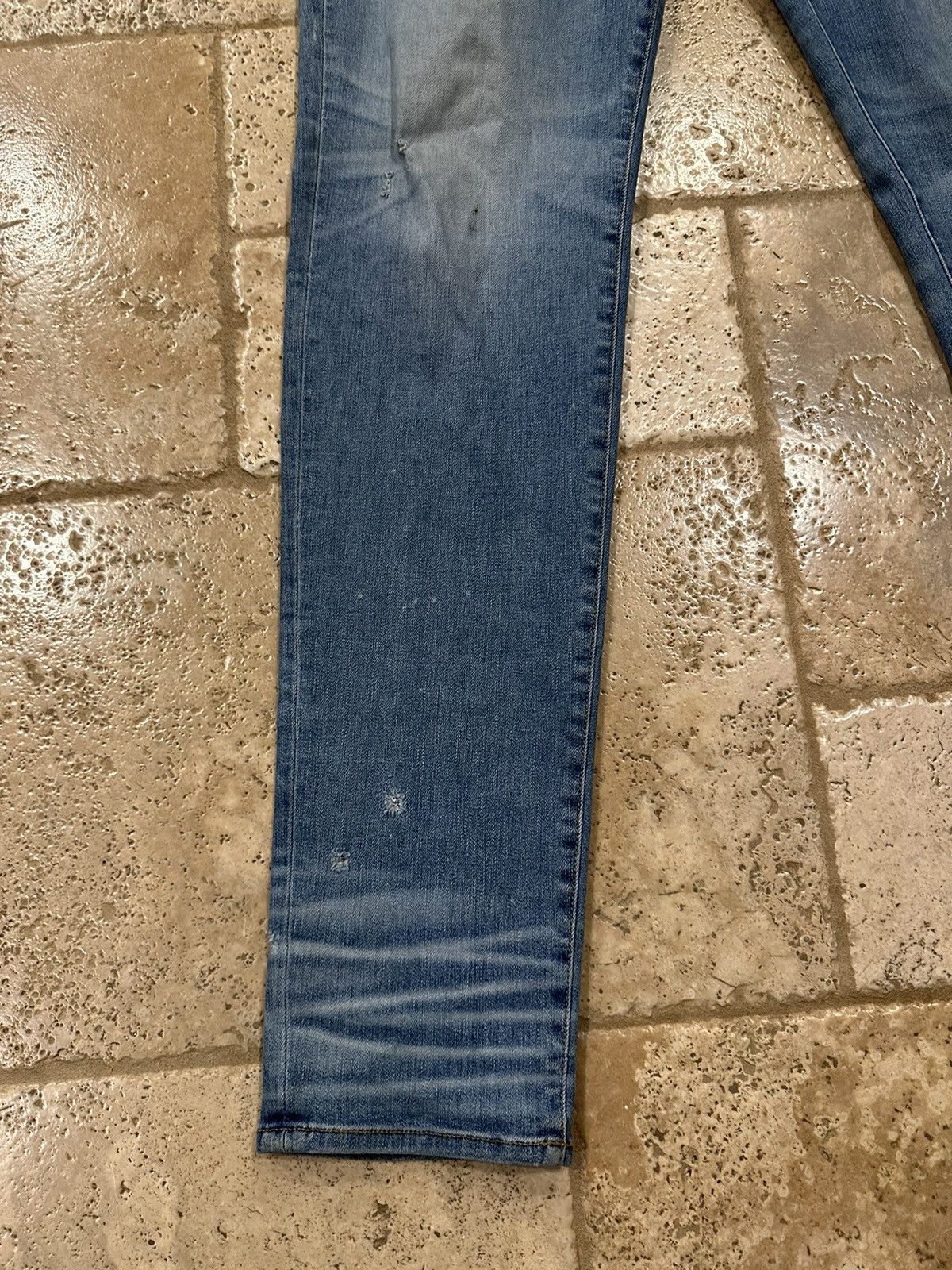 Amiri Amiri Stone Wash Blue Stack Denim Jeans Size US 38 / EU 54 - 2 Thumbnail