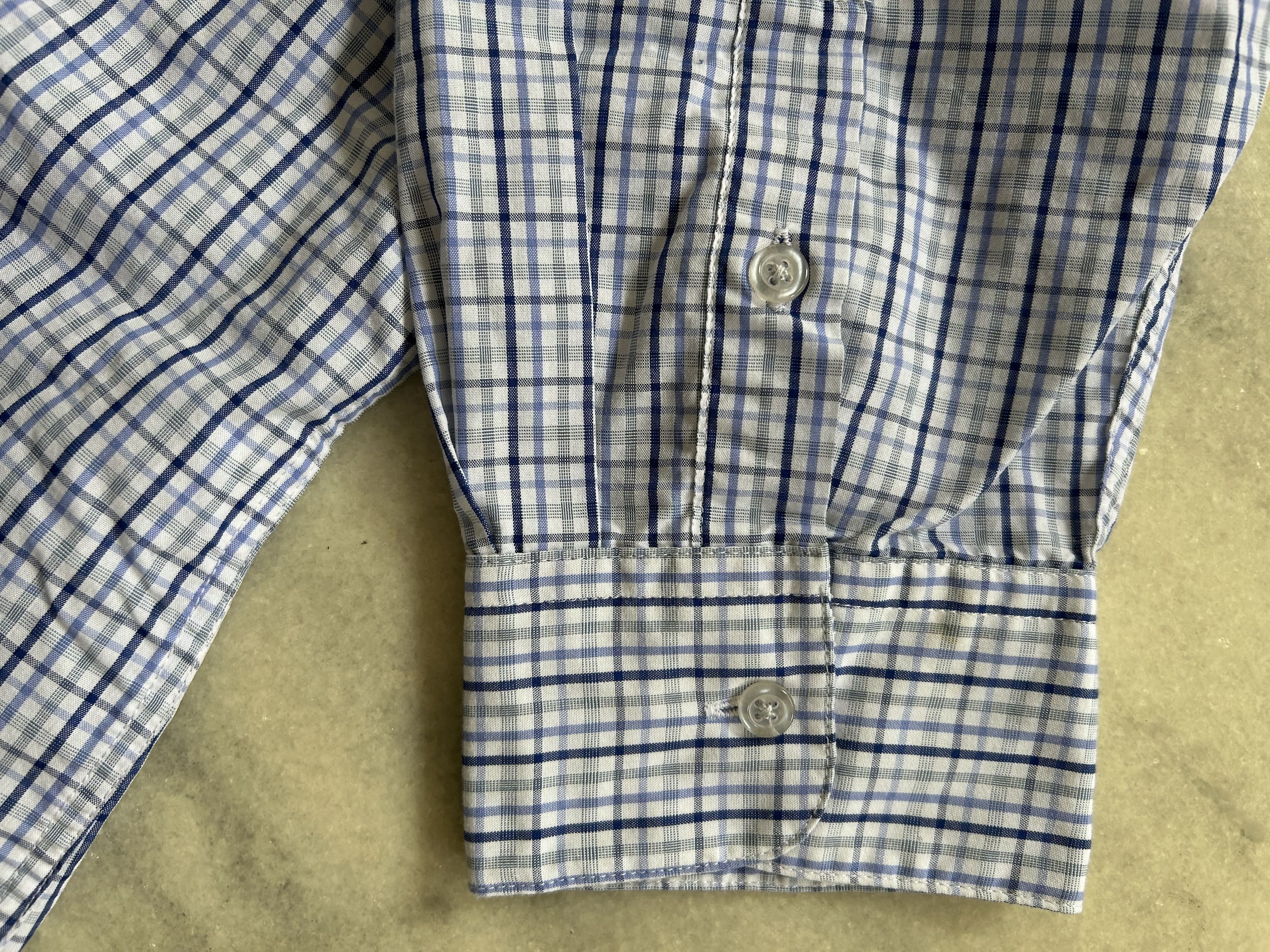 Alfani Alfani Button Down Shirt Plaid Check Fitted 18 34-35 XXL Size US XXL / EU 58 / 5 - 5 Thumbnail
